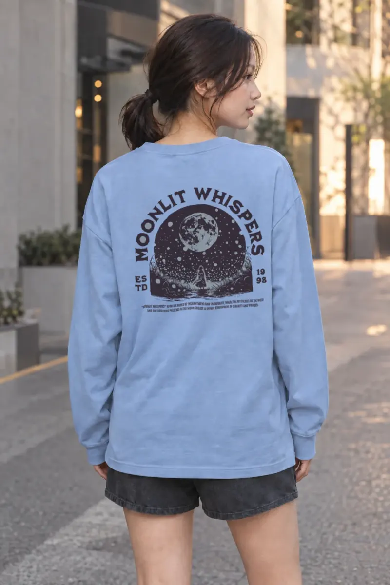 "Moonlit Whispers" Unisex Longsleeve T-shirt | Gildan 2400