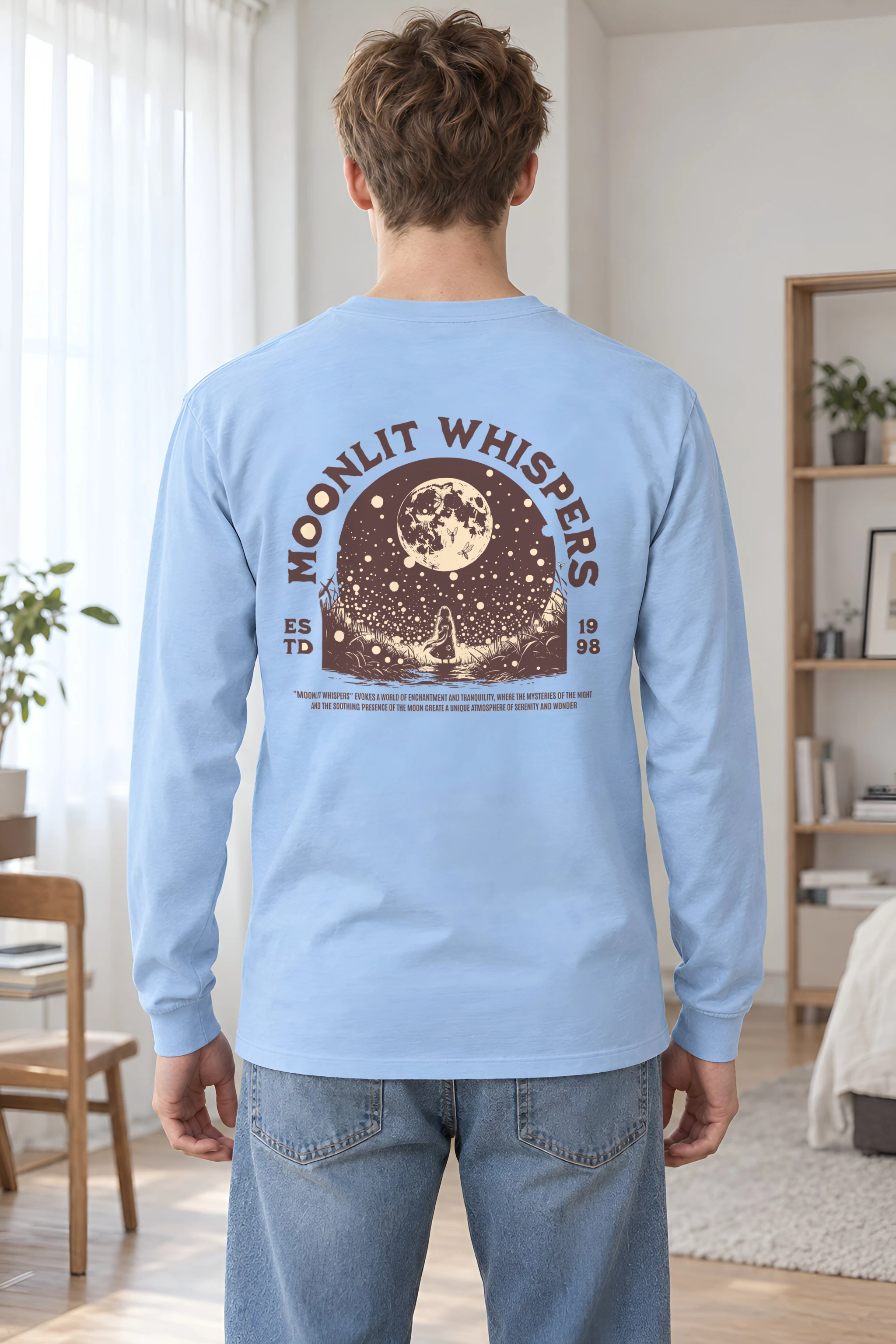 "Moonlit Whispers" Unisex Longsleeve T-shirt