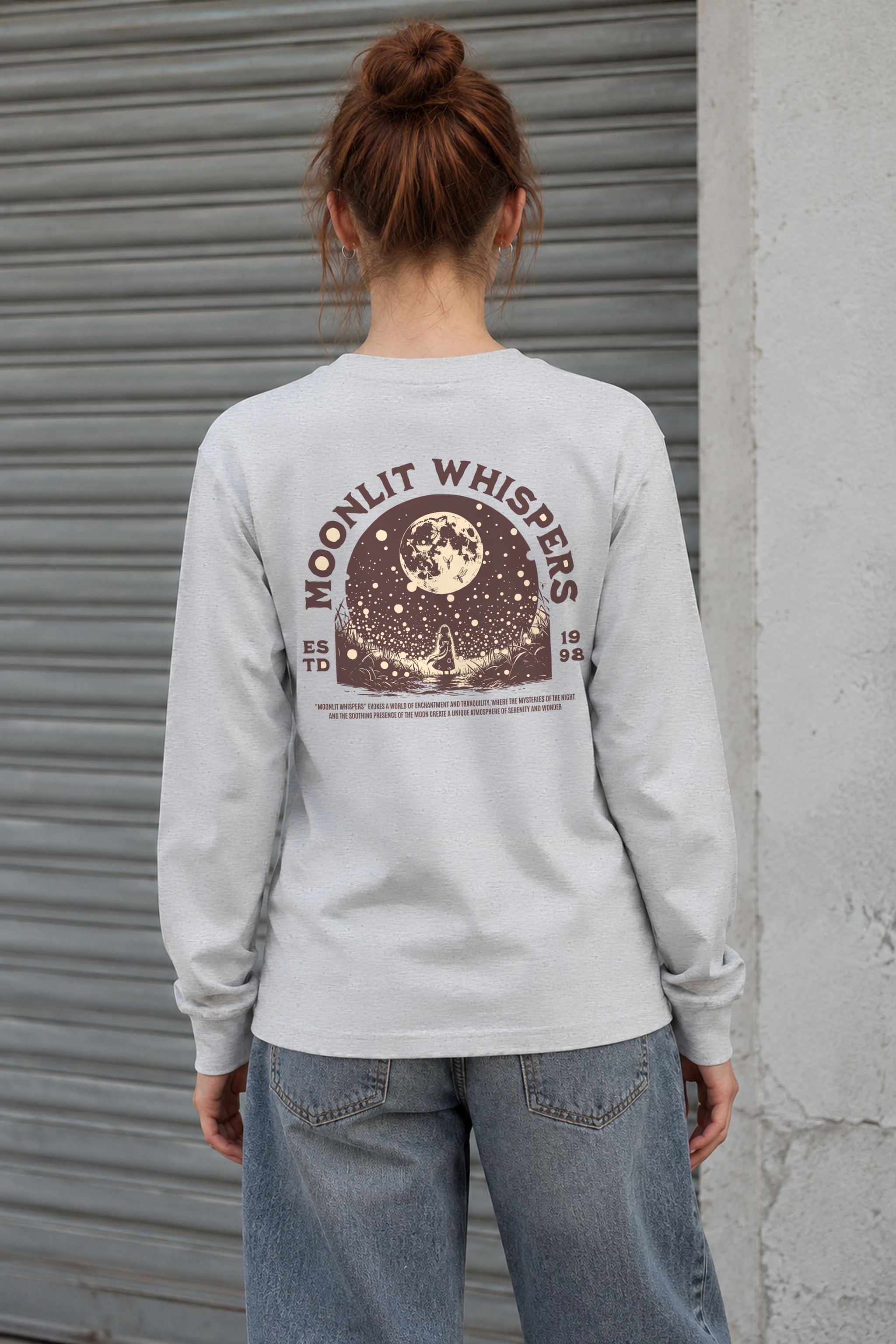 "Moonlit Whispers" Unisex Longsleeve T-shirt