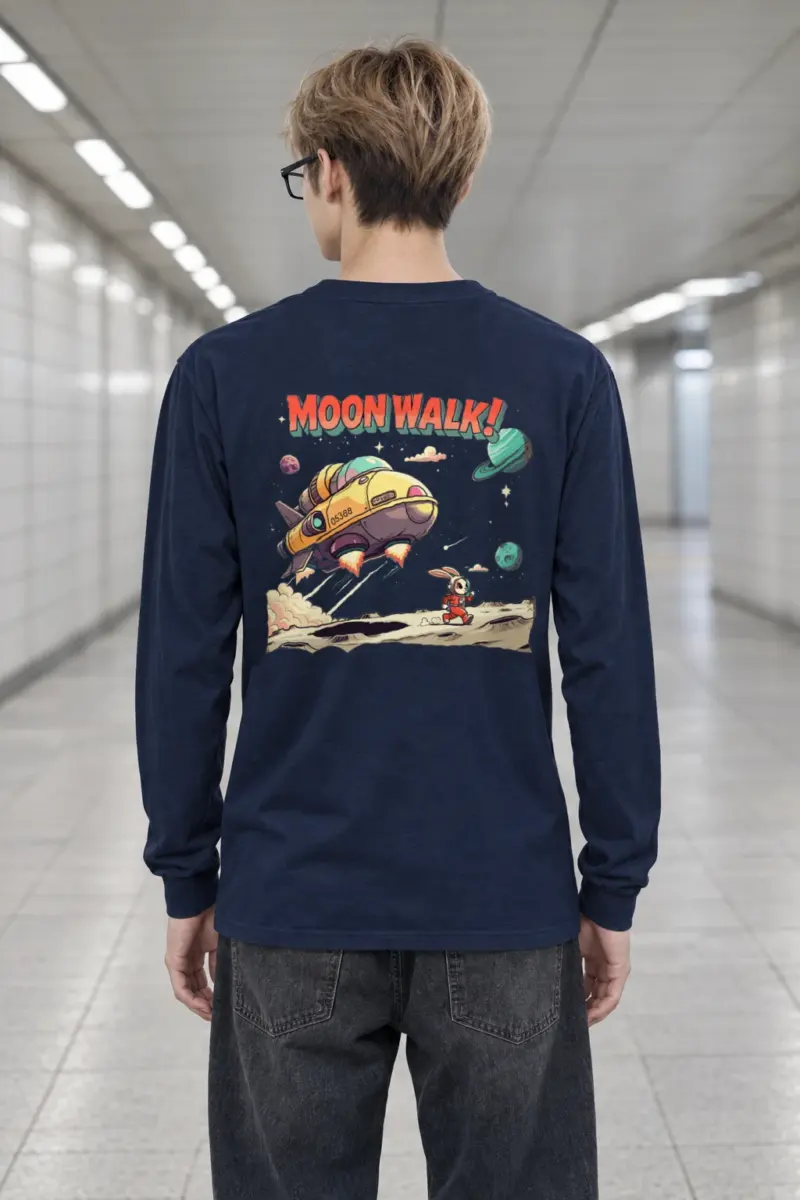 "Moonwalk 105388" Unisex Longsleeve T-shirt | Gildan 2400
