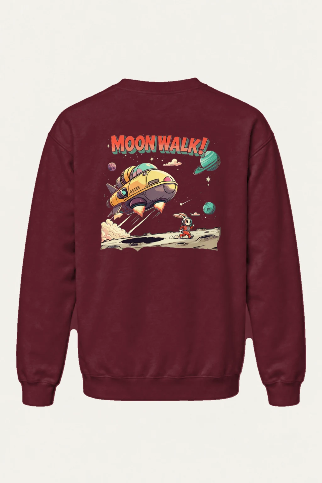 "Moonwalk Rabbit" Heavy Blend Unisex Crewneck Sweatshirt | Gildan 18000