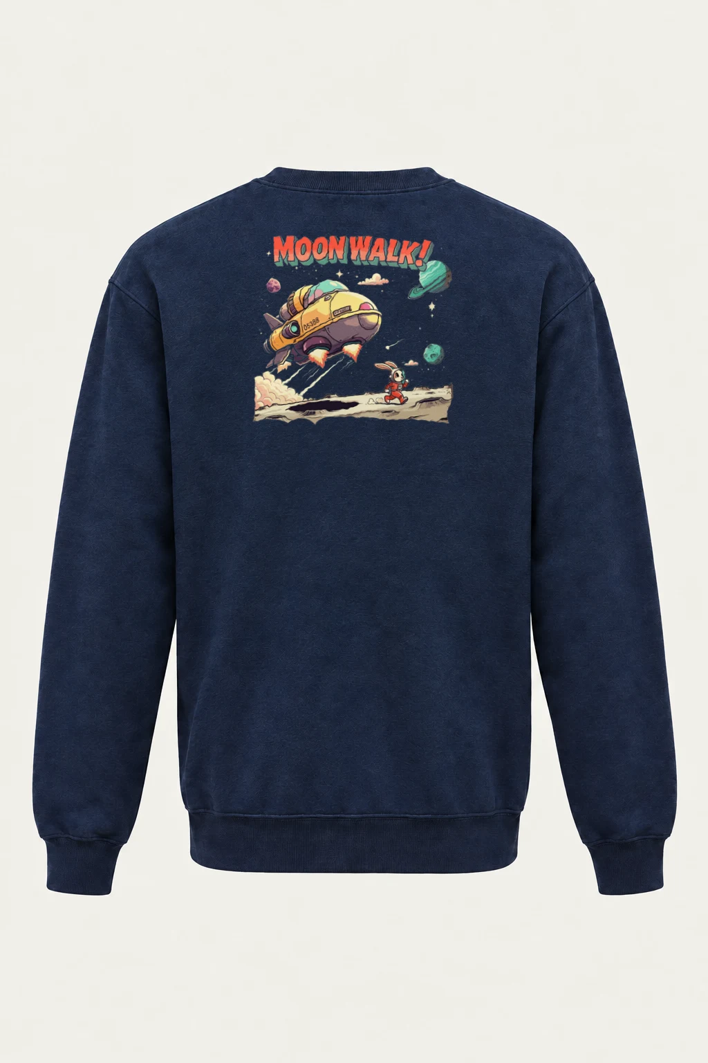 "Moonwalk Rabbit" Heavy Blend Unisex Crewneck Sweatshirt | Gildan 18000