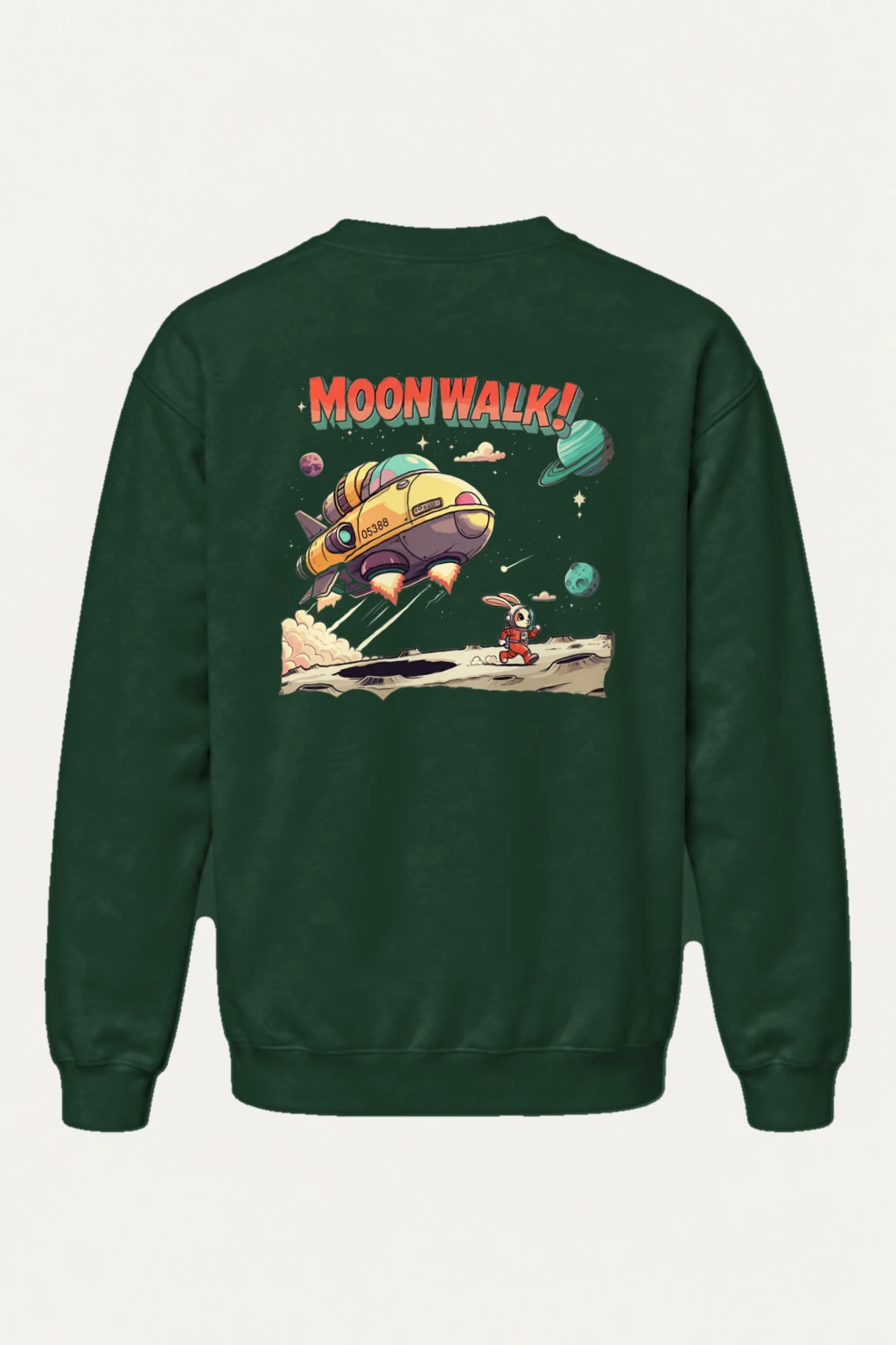 "Moonwalk Rabbit" Heavy Blend Unisex Crewneck Sweatshirt | Gildan 18000
