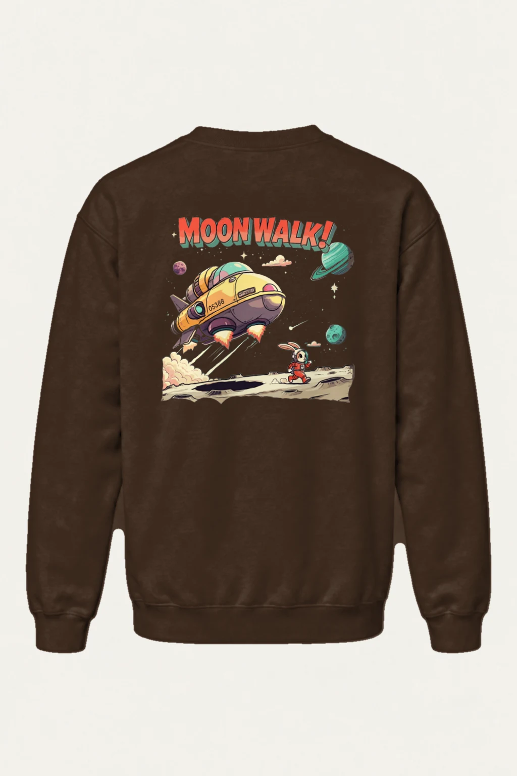 "Moonwalk Rabbit" Heavy Blend Unisex Crewneck Sweatshirt | Gildan 18000