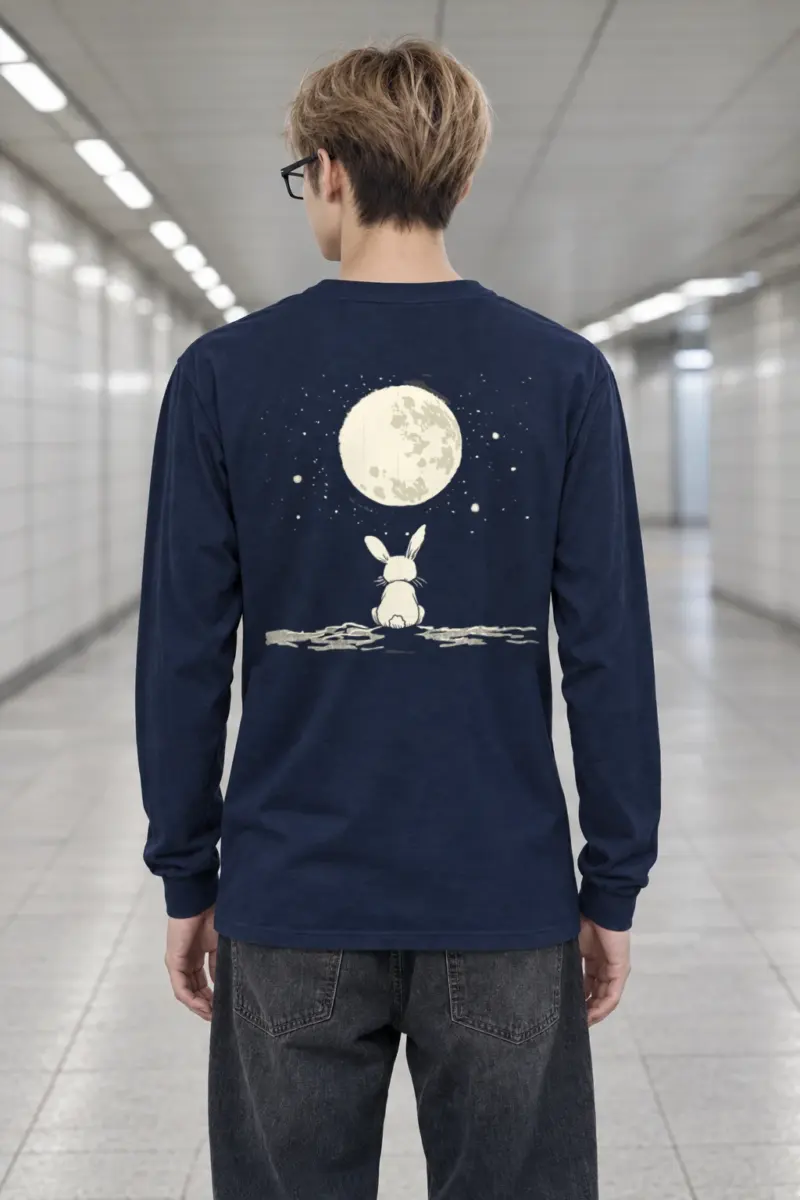 "Moonwatch Bunny" Unisex Longsleeve T-shirt