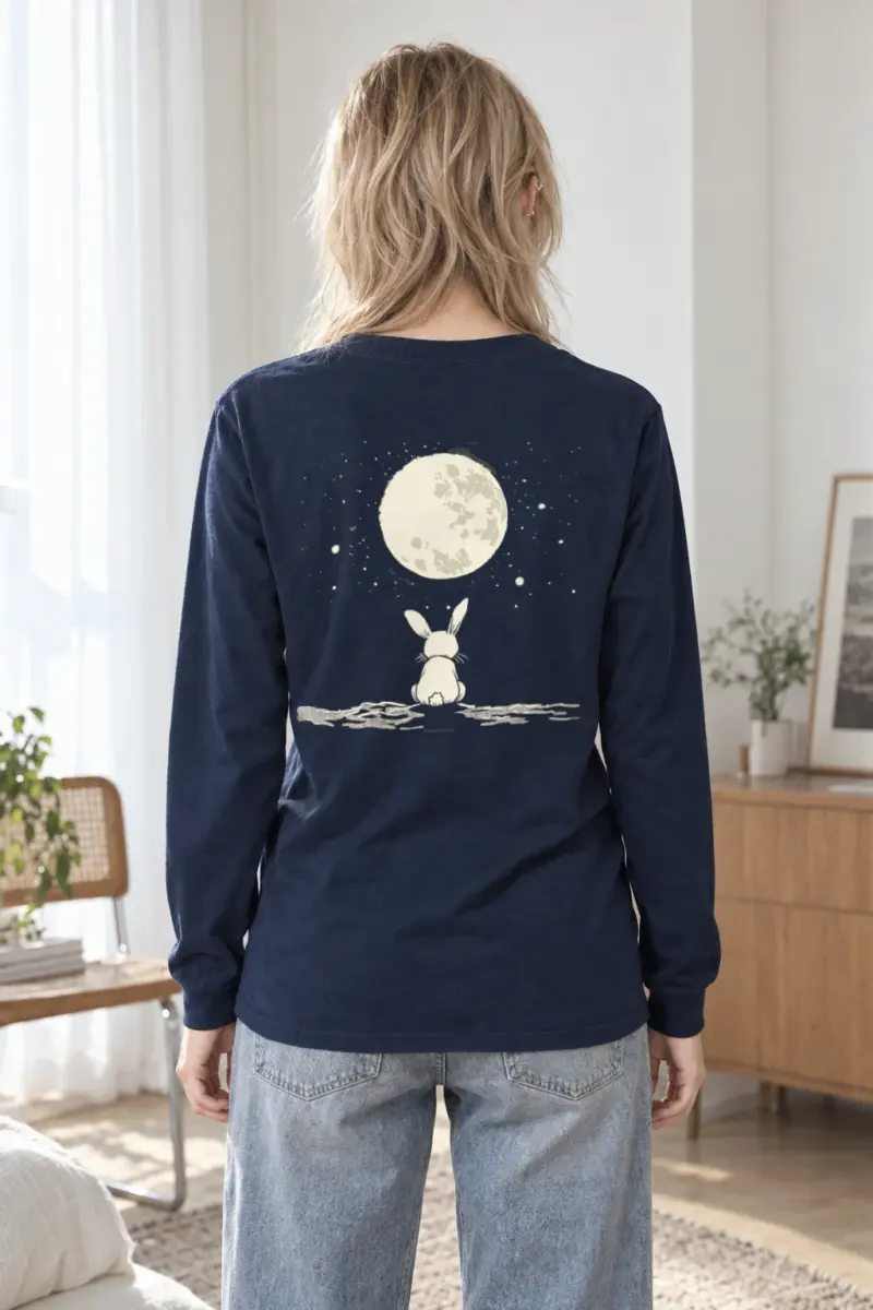 "Moonwatch Bunny" Unisex Longsleeve T-shirt