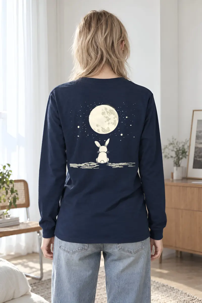 "Moonwatch Bunny" Unisex Longsleeve T-shirt