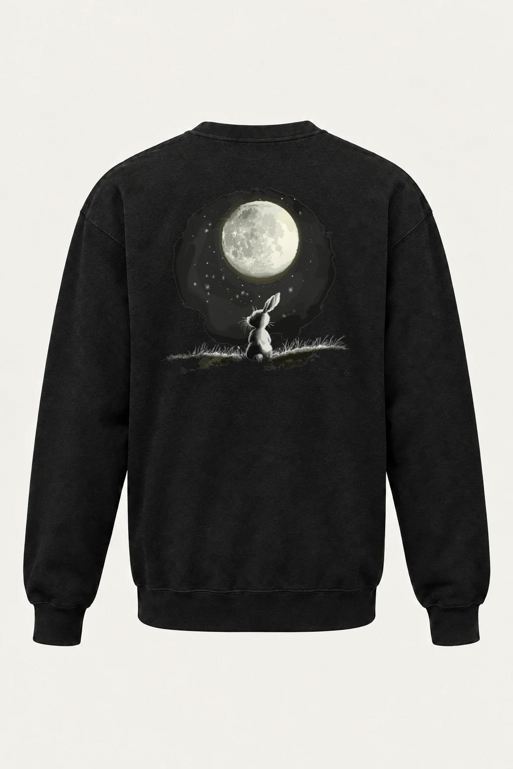 "Moonwatch Rabbit" Heavy Blend Unisex Crewneck Sweatshirt | Gildan 18000