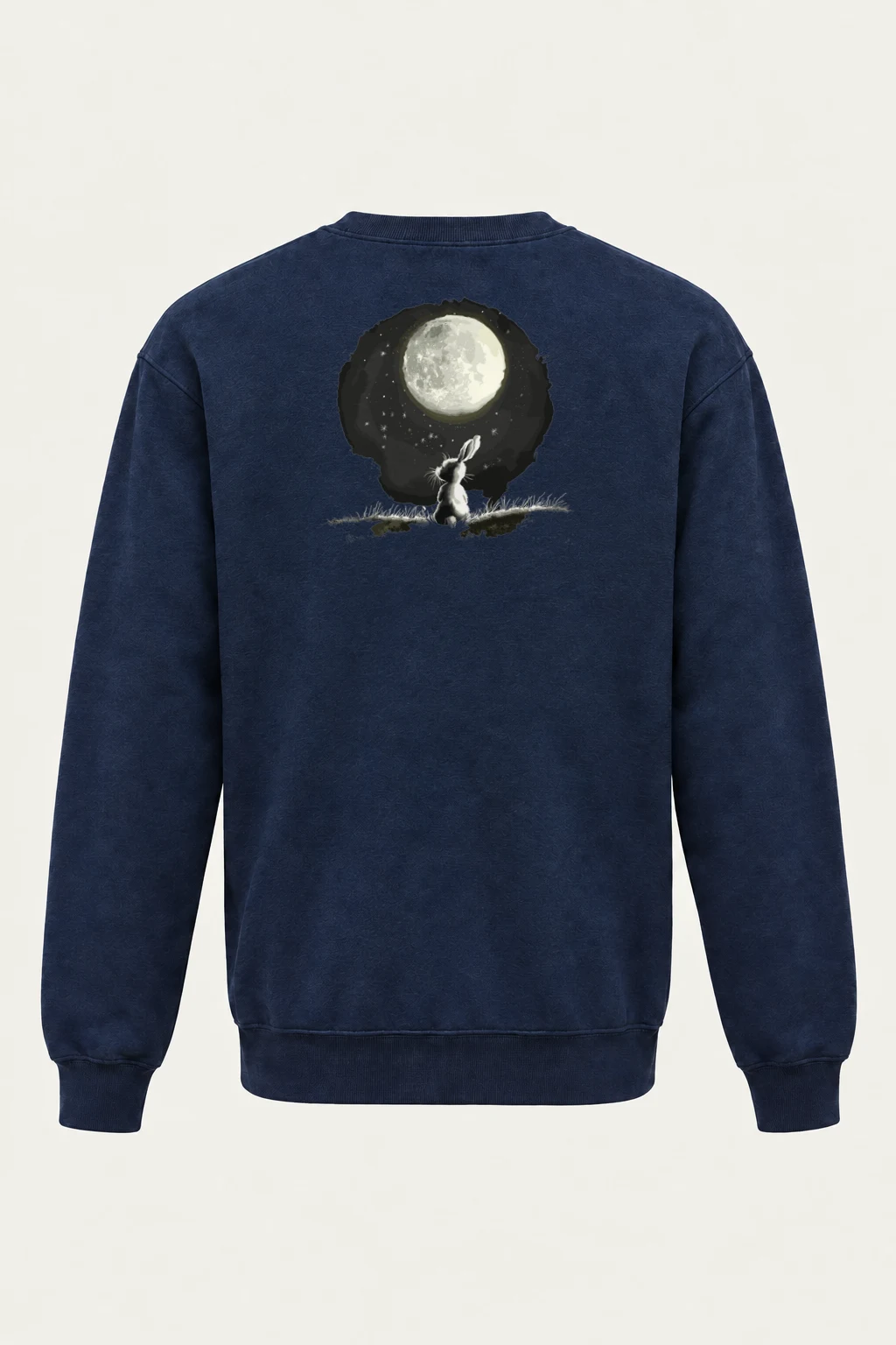 "Moonwatch Rabbit" Heavy Blend Unisex Crewneck Sweatshirt | Gildan 18000