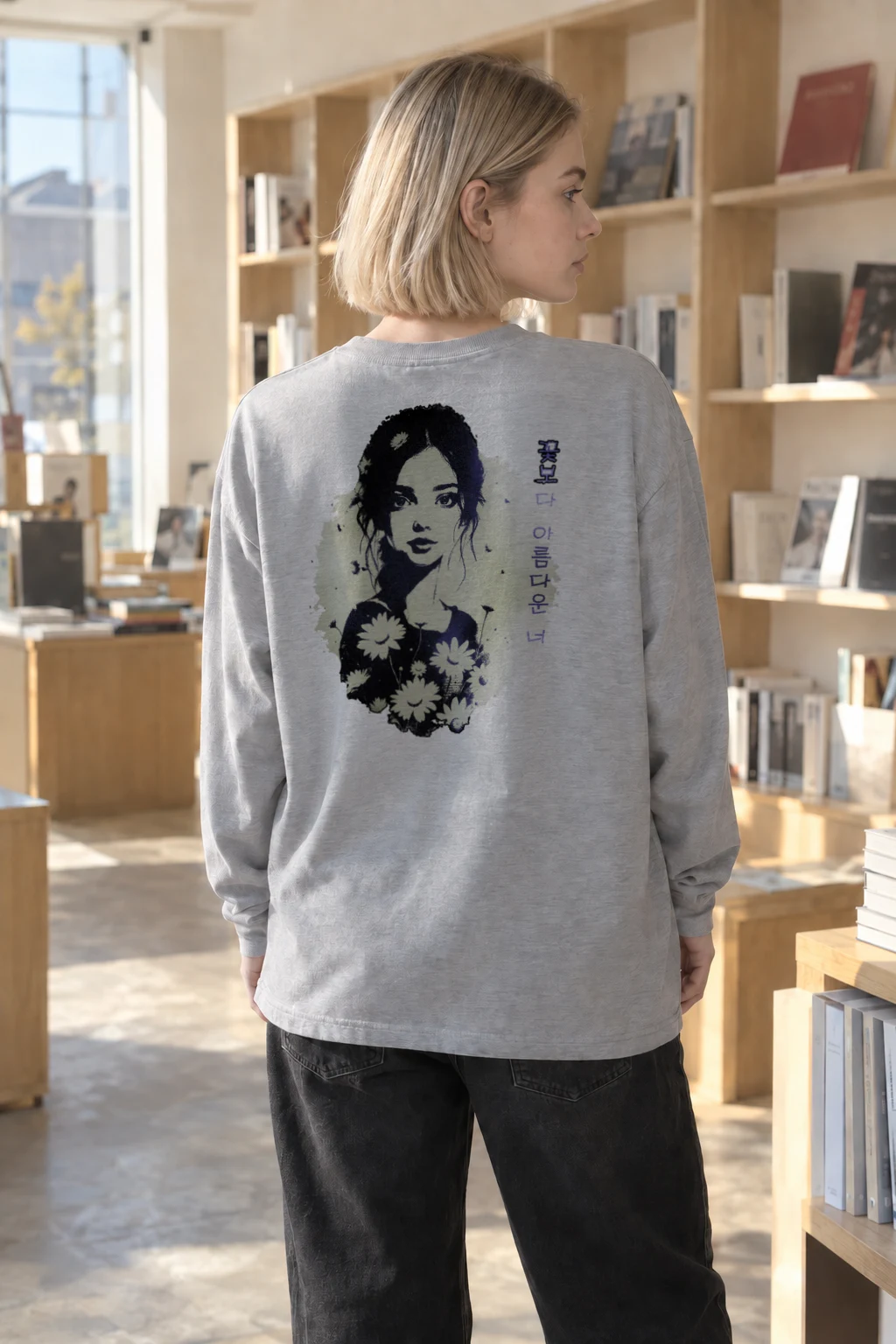 "More Beautiful Than Flowers" Unisex Longsleeve T-shirt | Gildan 2400