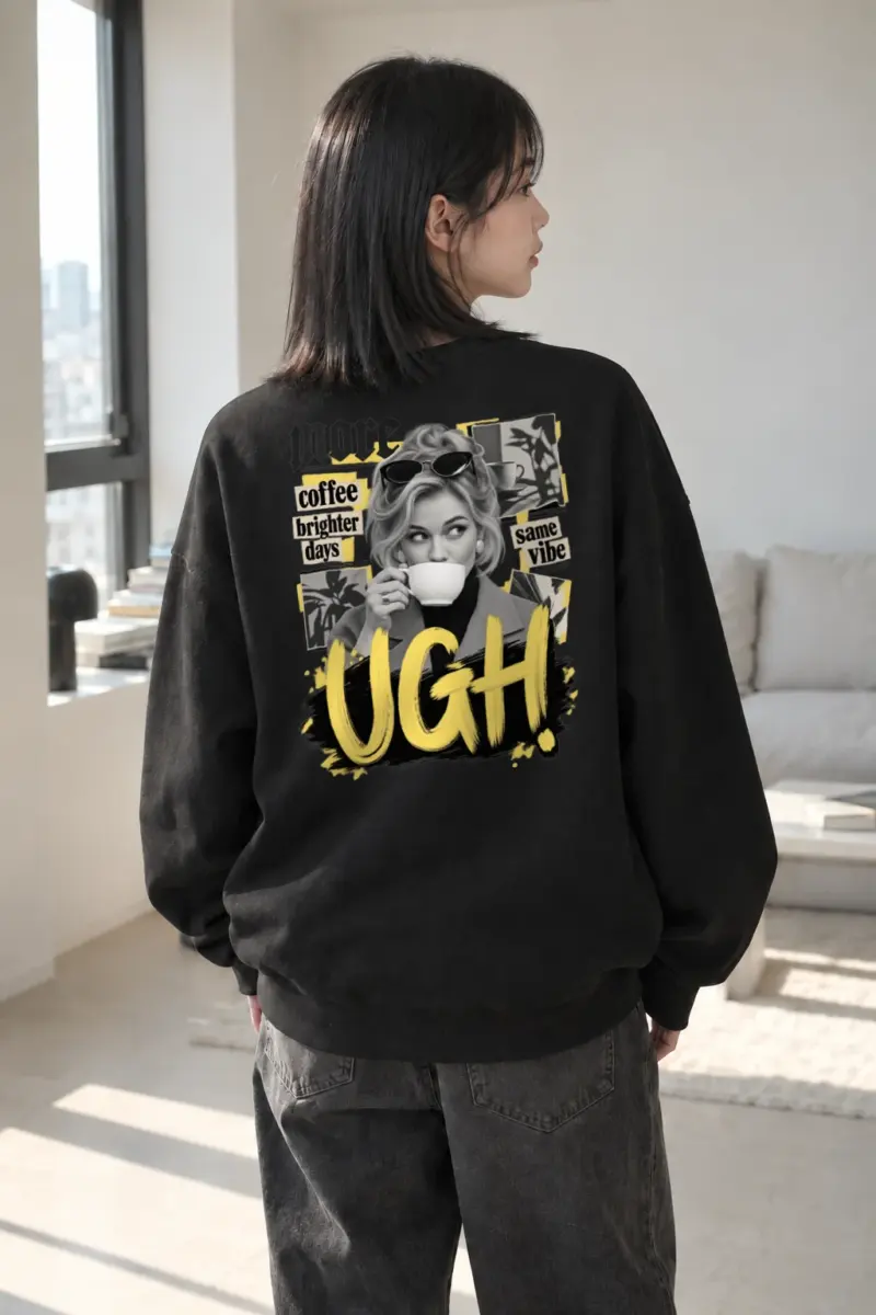 "More Coffee Brighter Days" Heavy Blend Unisex Crewneck Sweatshirt | Gildan 18000