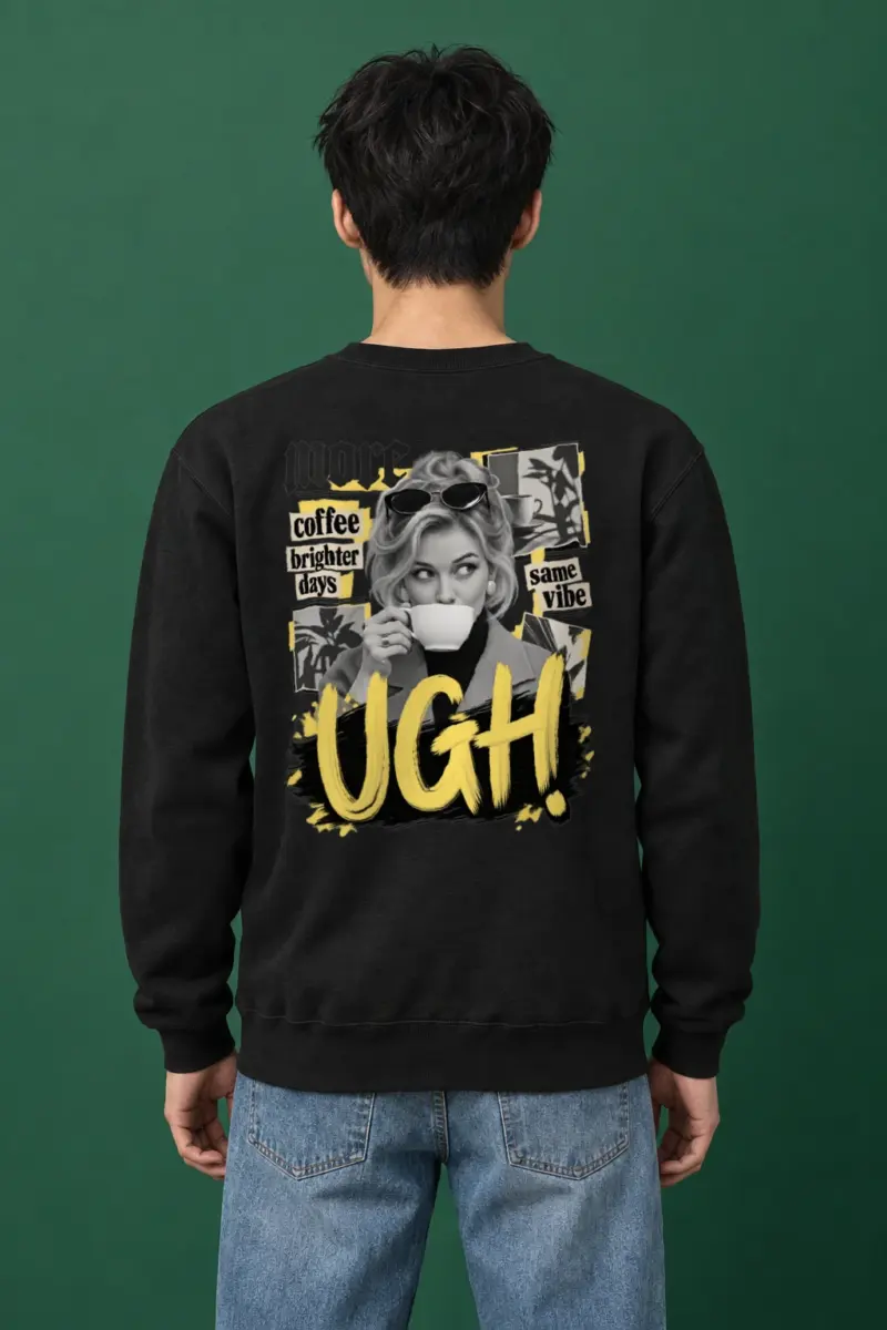 "More Coffee Brighter Days" Heavy Blend Unisex Crewneck Sweatshirt | Gildan 18000