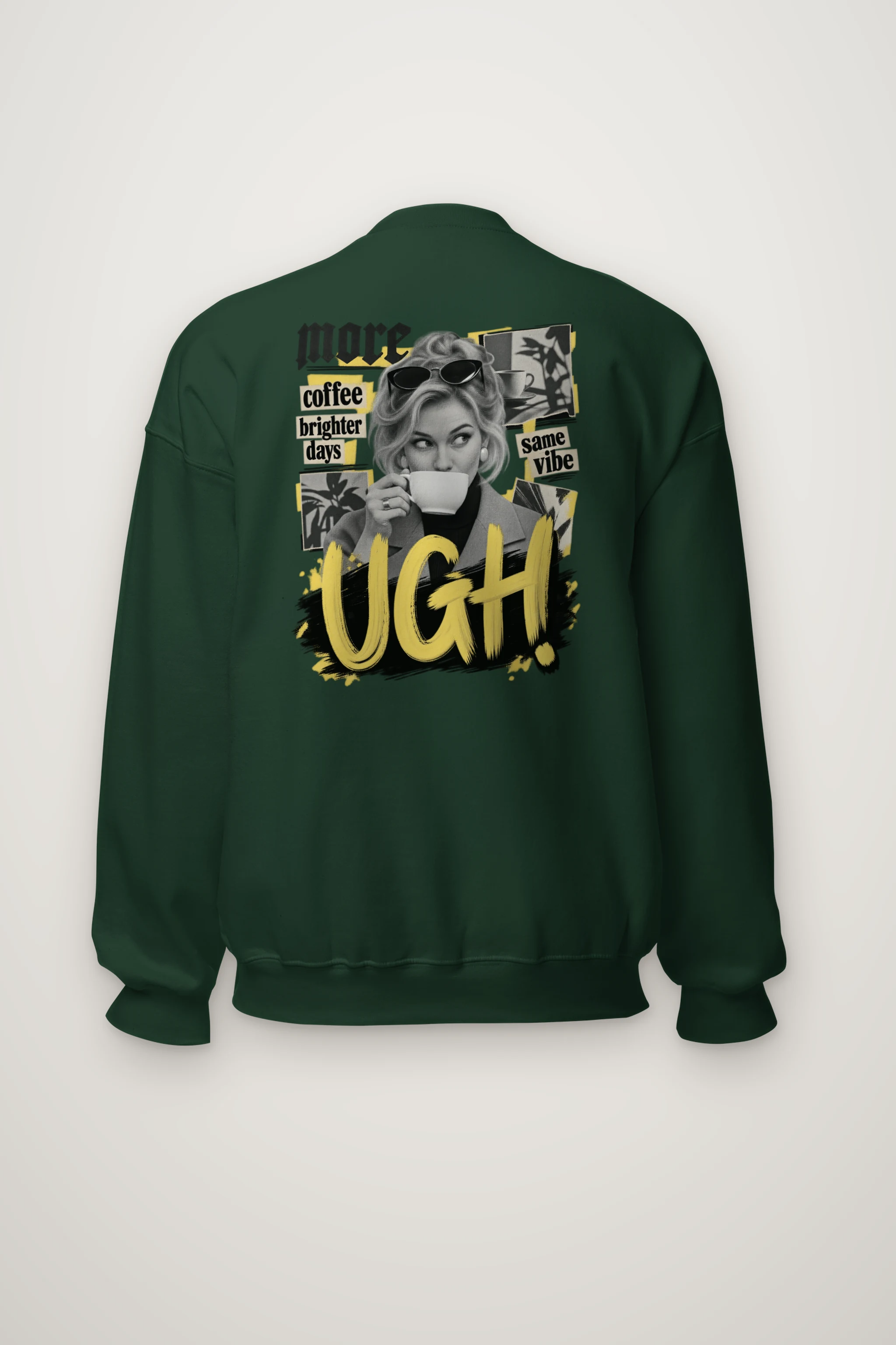"More Coffee Brighter Days" Heavy Blend Unisex Crewneck Sweatshirt