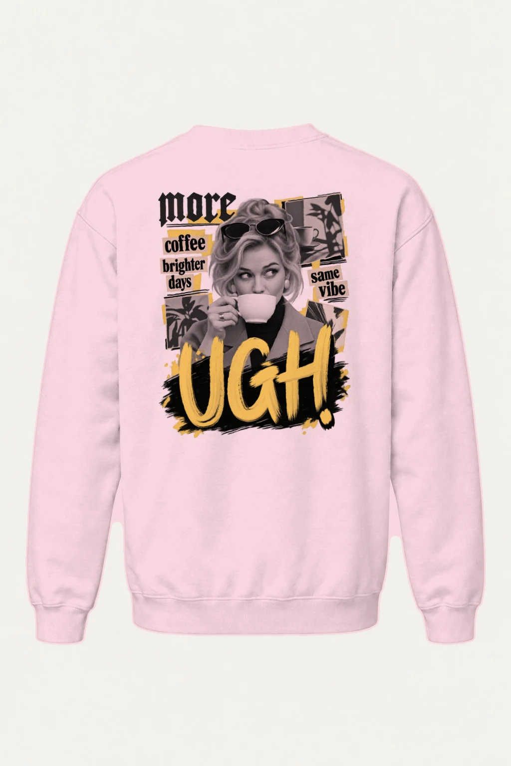 "More Coffee Brighter Days" Heavy Blend Unisex Crewneck Sweatshirt | Gildan 18000