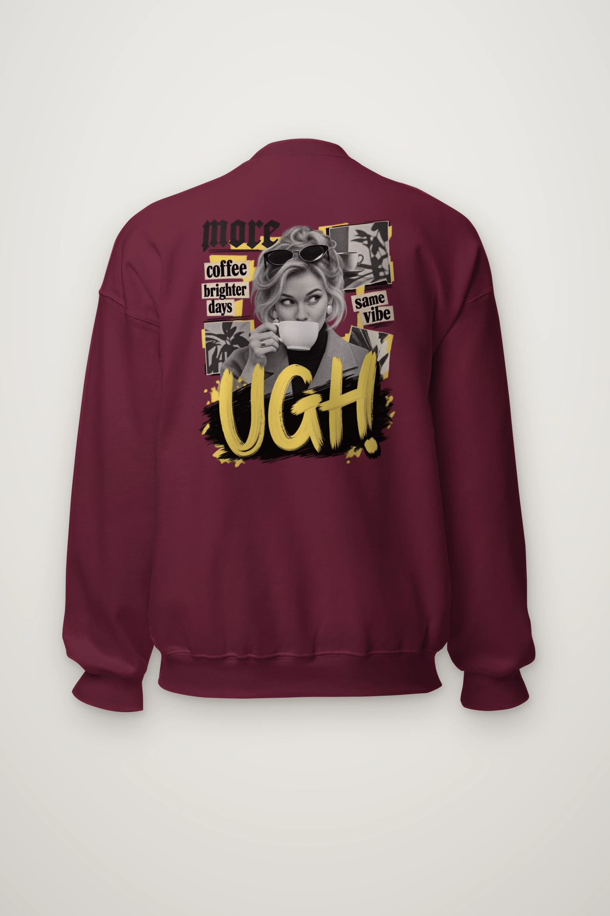 "More Coffee Brighter Days" Heavy Blend Unisex Crewneck Sweatshirt