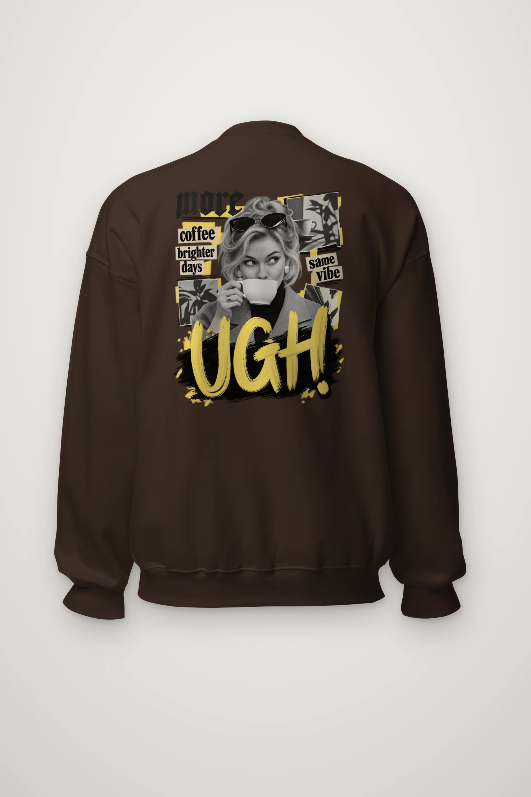 "More Coffee Brighter Days" Heavy Blend Unisex Crewneck Sweatshirt
