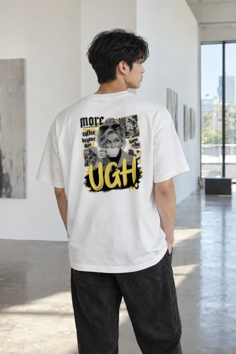 "More Coffee Brighter Days" Heavyweight Unisex Crewneck T-shirt | Gildan 5000