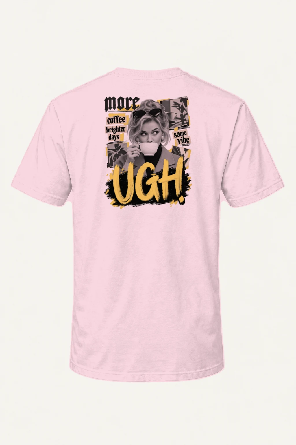 "More Coffee Brighter Days" Heavyweight Unisex Crewneck T-shirt | Gildan 5000