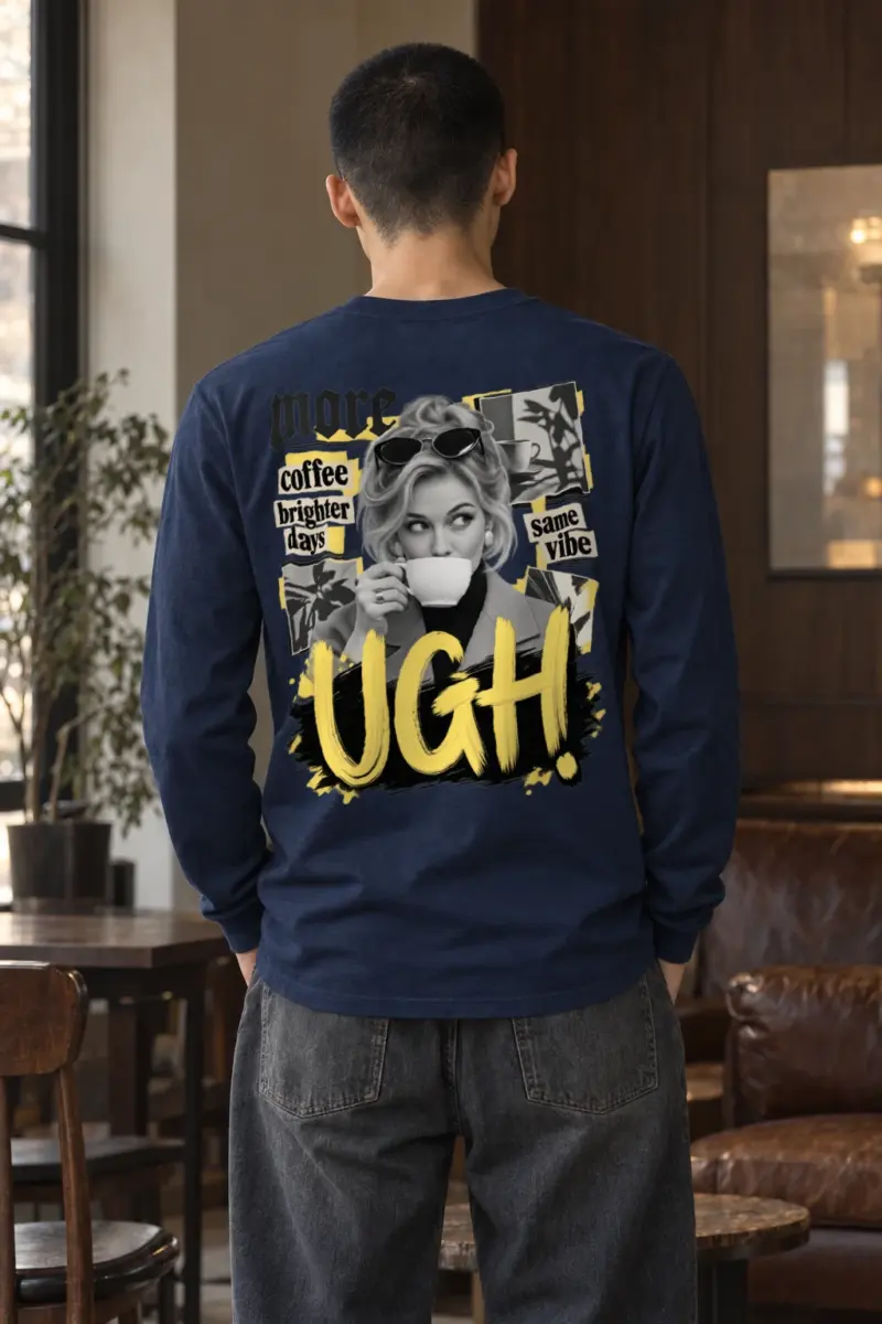 "More Coffee Brighter Days" Unisex Longsleeve T-shirt | Gildan 2400