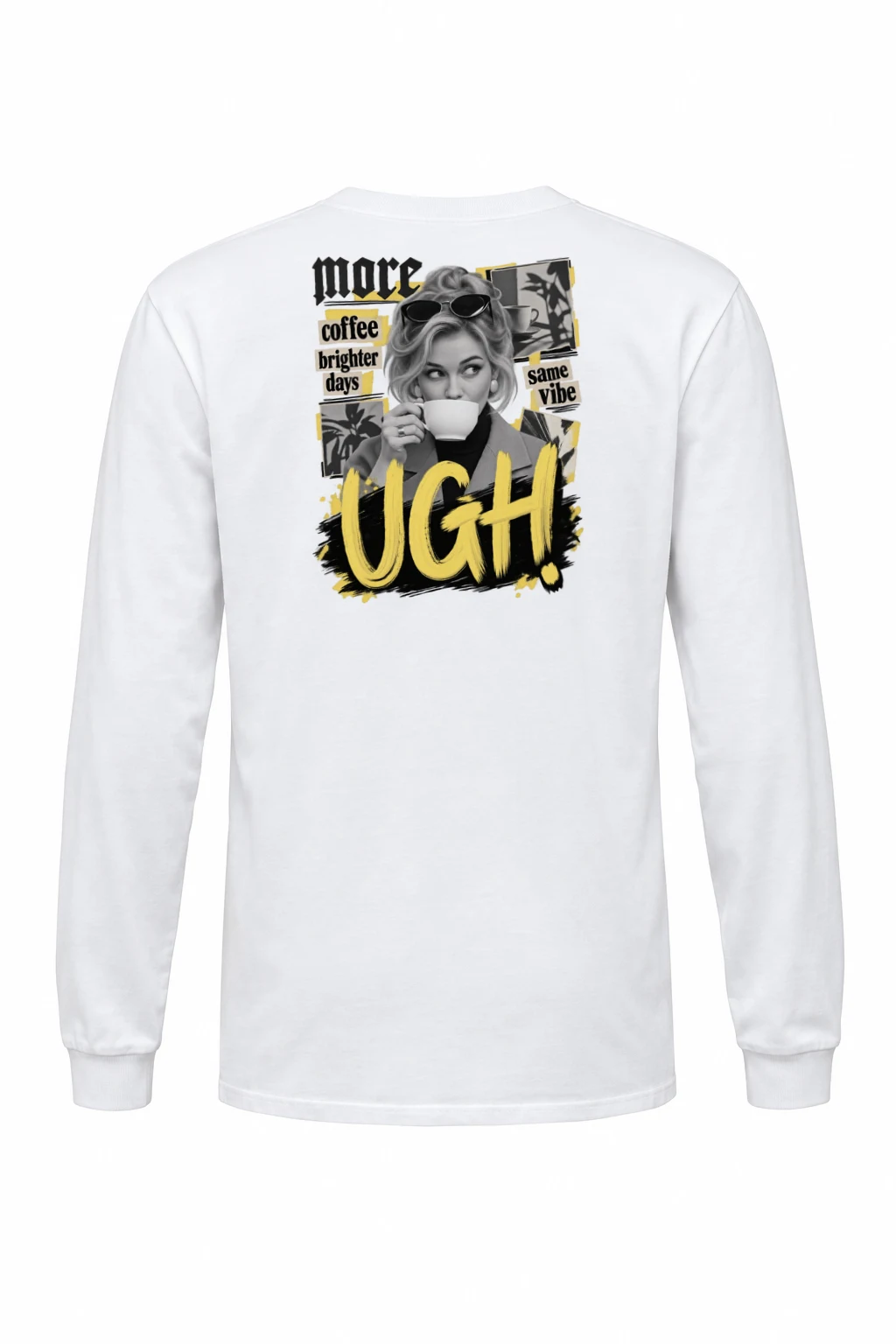 "More Coffee Brighter Days" Unisex Longsleeve T-shirt | Gildan 2400