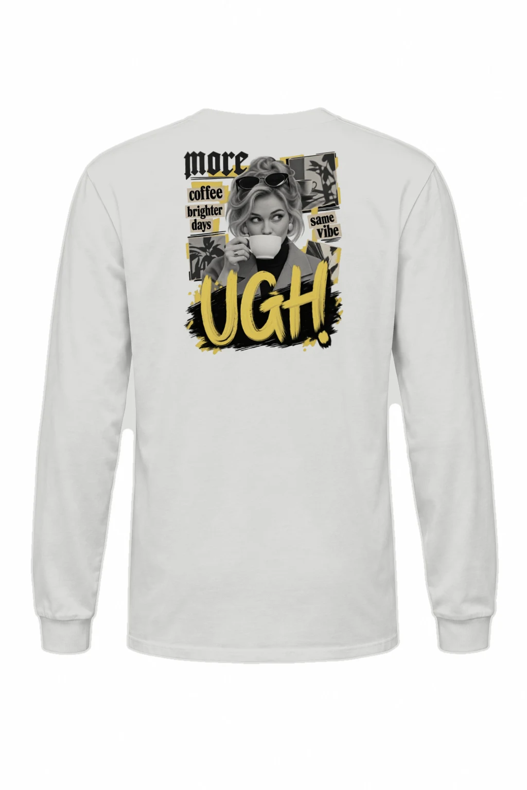 "More Coffee Brighter Days" Unisex Longsleeve T-shirt | Gildan 2400