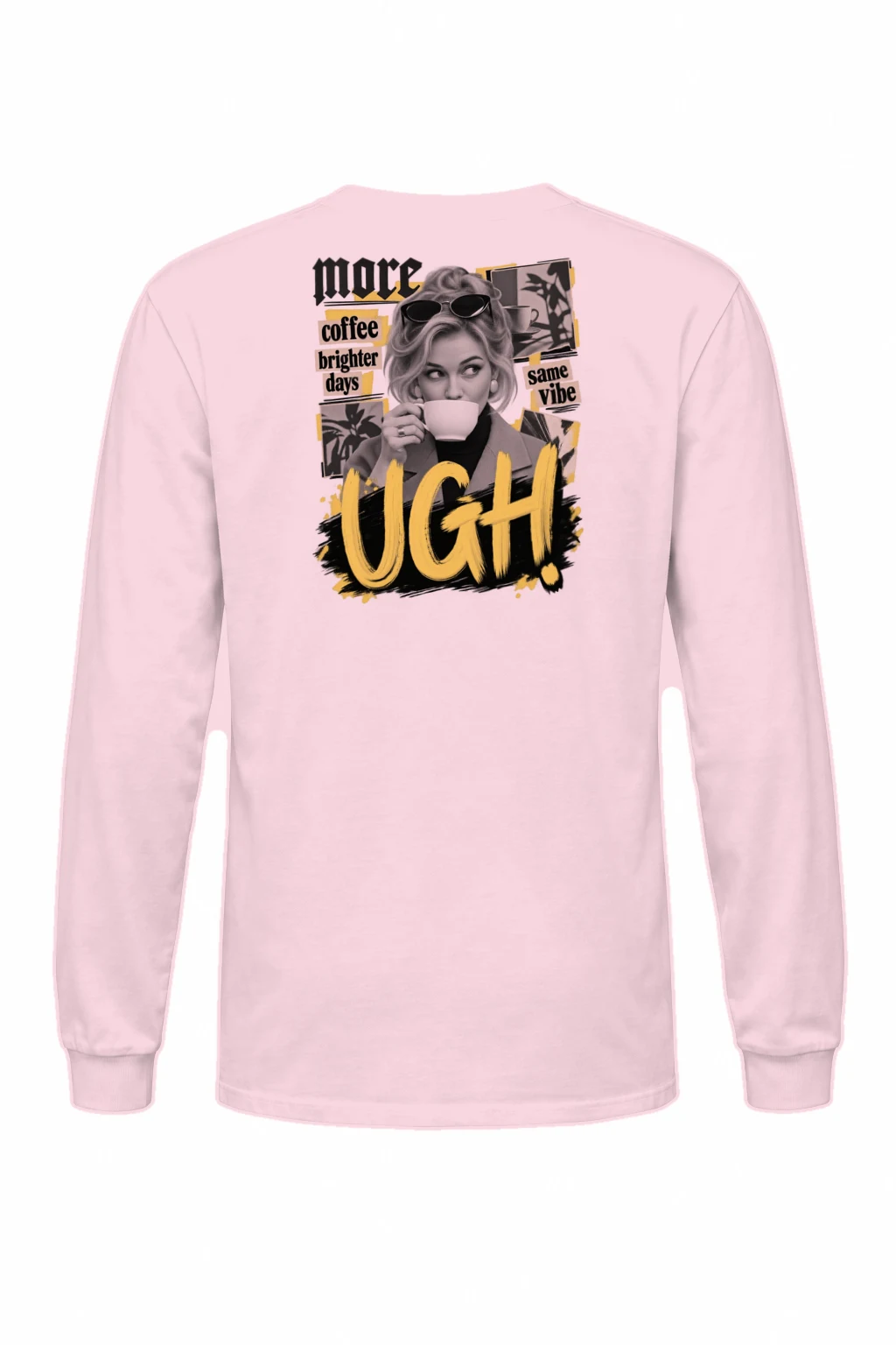 "More Coffee Brighter Days" Unisex Longsleeve T-shirt | Gildan 2400