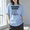 "Morning Agenda" Heavyweight Unisex Crewneck T-shirt | Gildan 5000