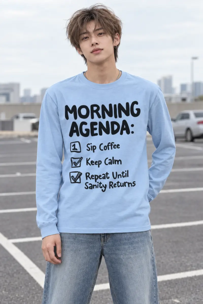 "Morning Agenda" Unisex Longsleeve T-shirt