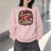 "Mornings Are For Coffee" Heavy Blend Unisex Crewneck Sweatshirt | Gildan 18000