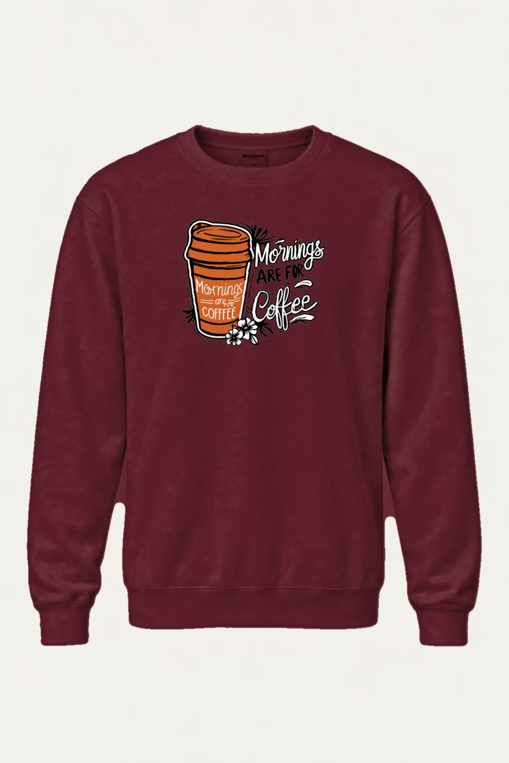 "Mornings Are For Coffee" Heavy Blend Unisex Crewneck Sweatshirt | Gildan 18000