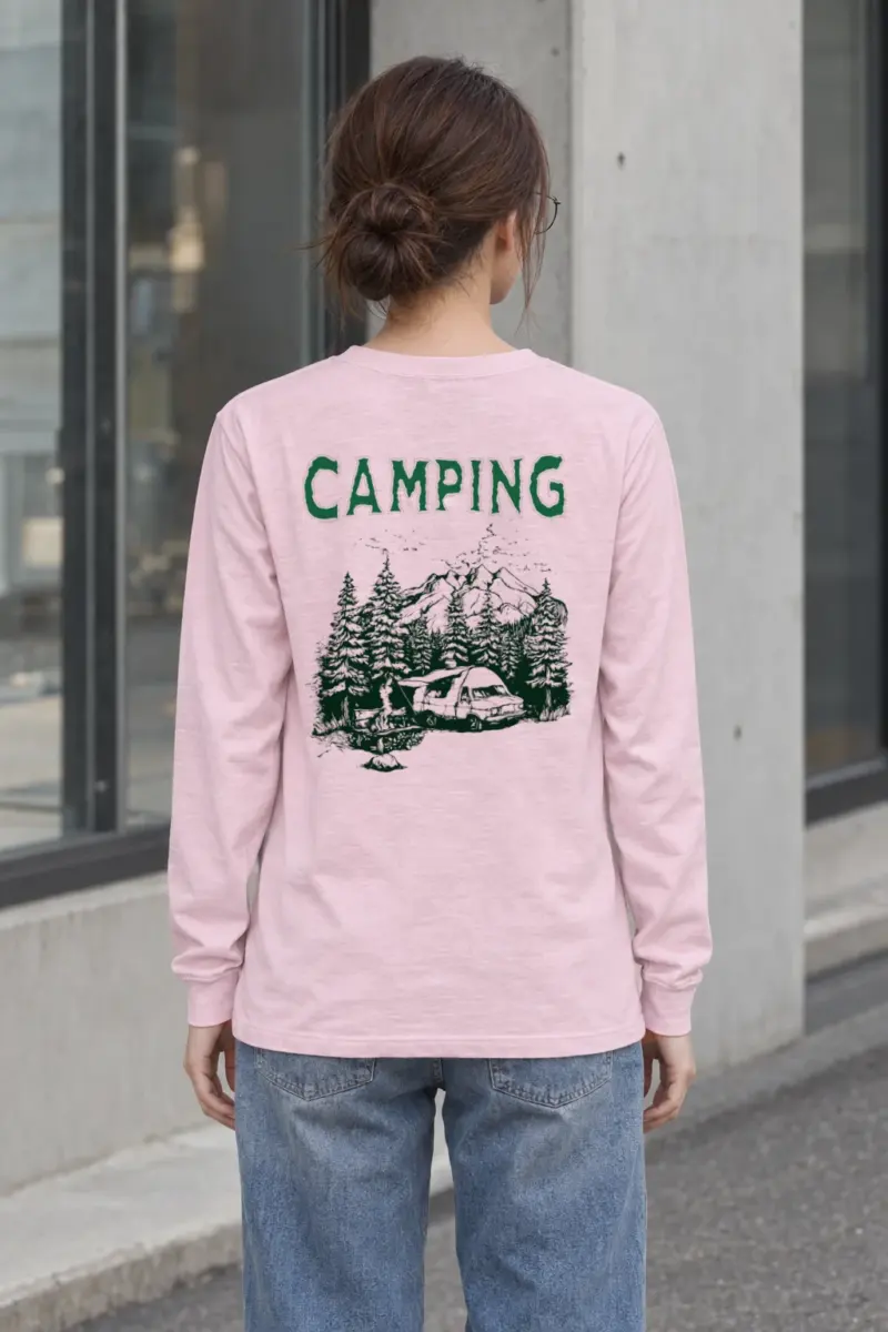 "Mountain Campfire Van" Unisex Longsleeve T-shirt