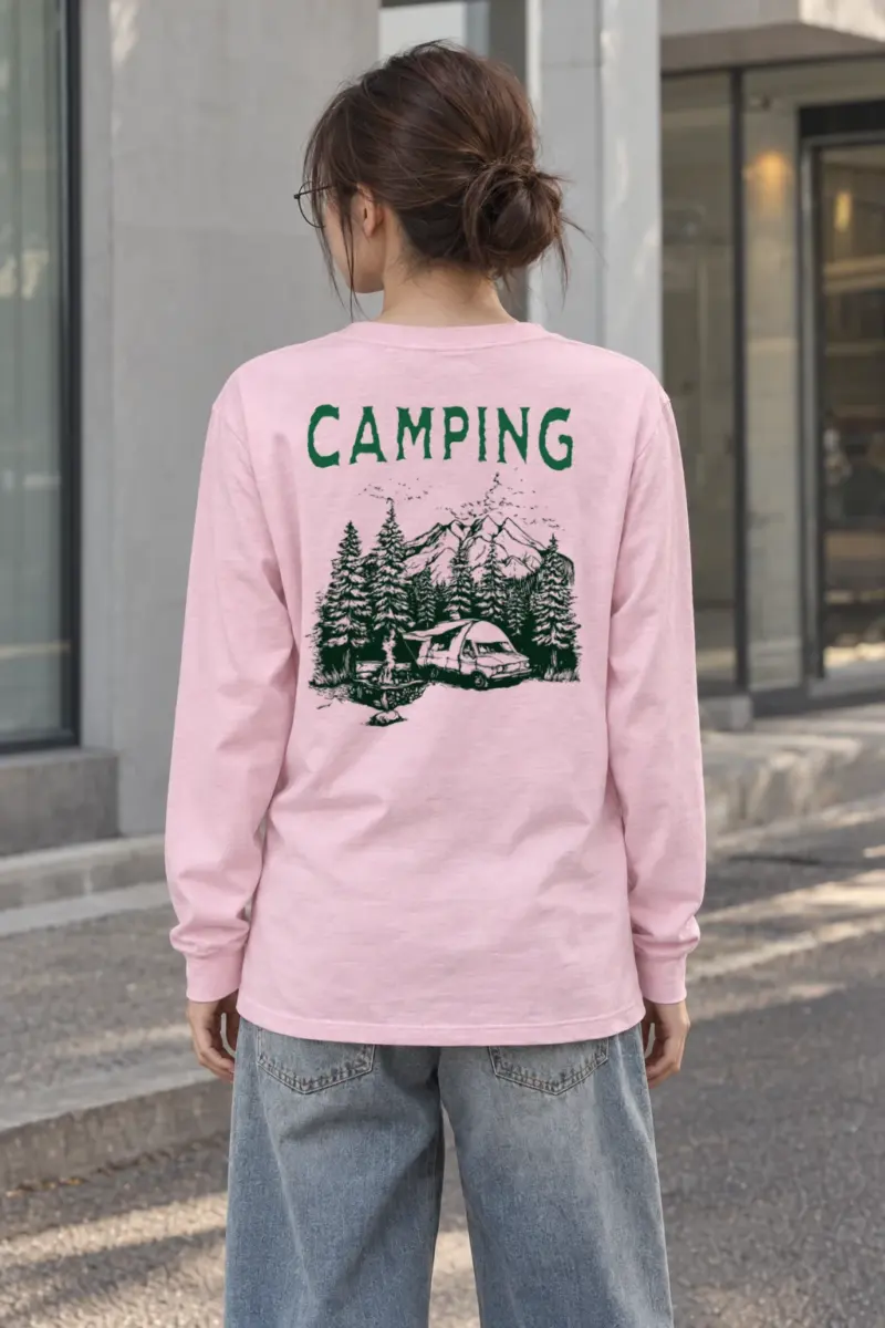 "Mountain Campfire Van" Unisex Longsleeve T-shirt | Gildan 2400