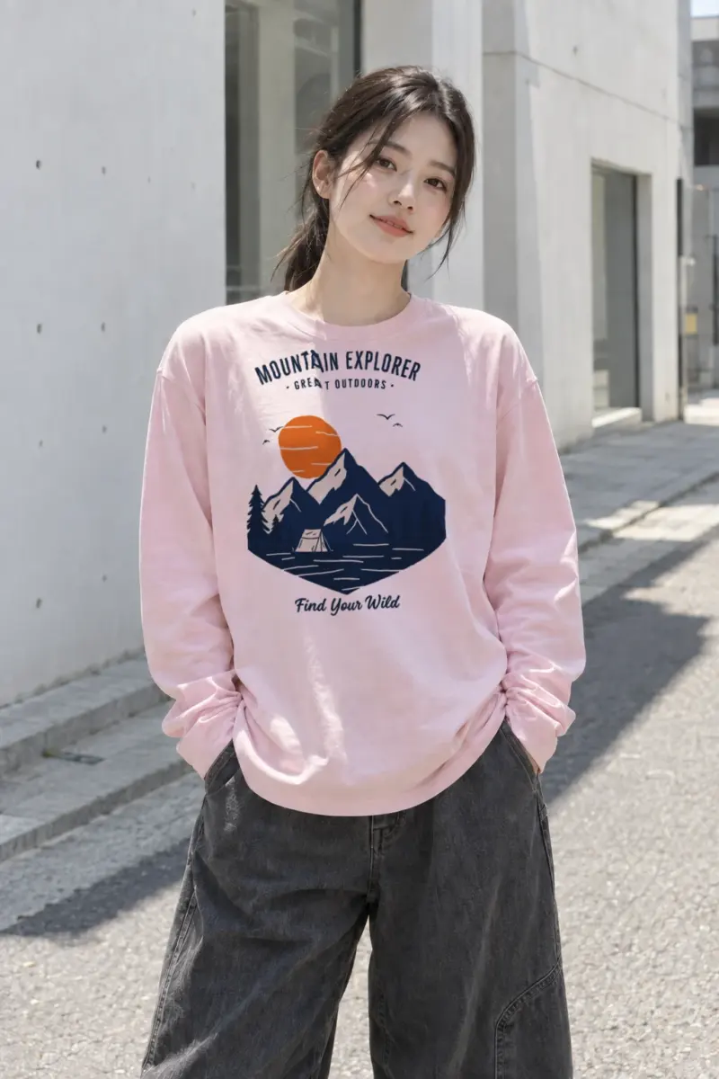 "Mountain Explorer" Unisex Longsleeve T-shirt | Gildan 2400