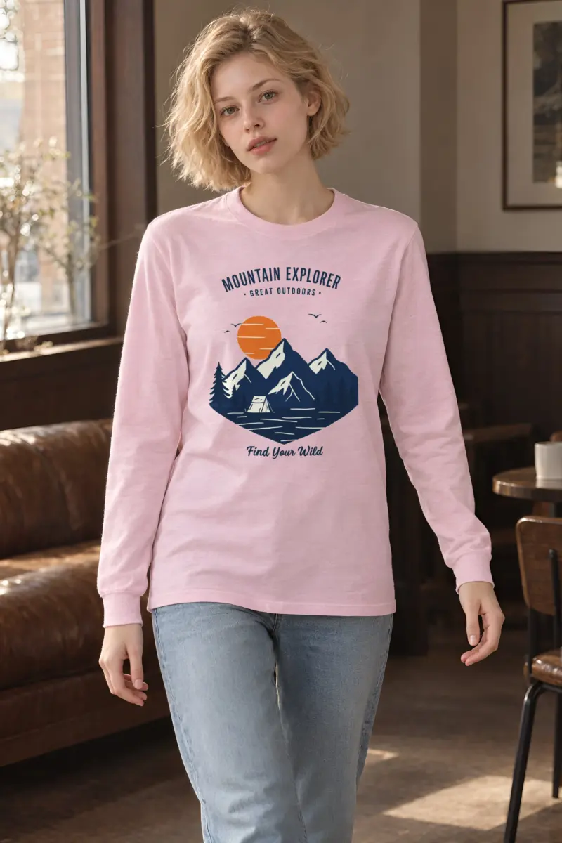 "Mountain Explorer" Unisex Longsleeve T-shirt