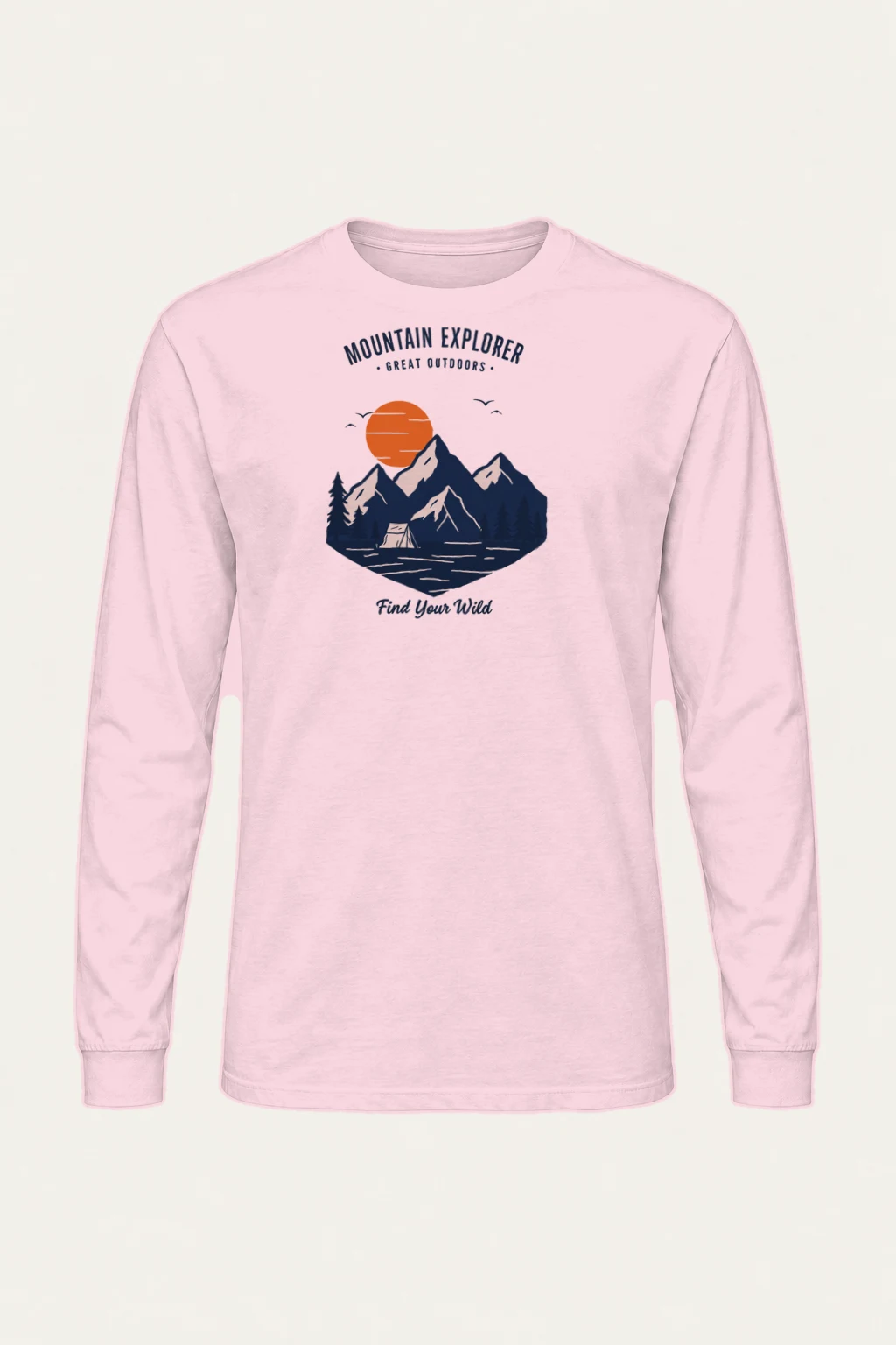 "Mountain Explorer" Unisex Longsleeve T-shirt | Gildan 2400