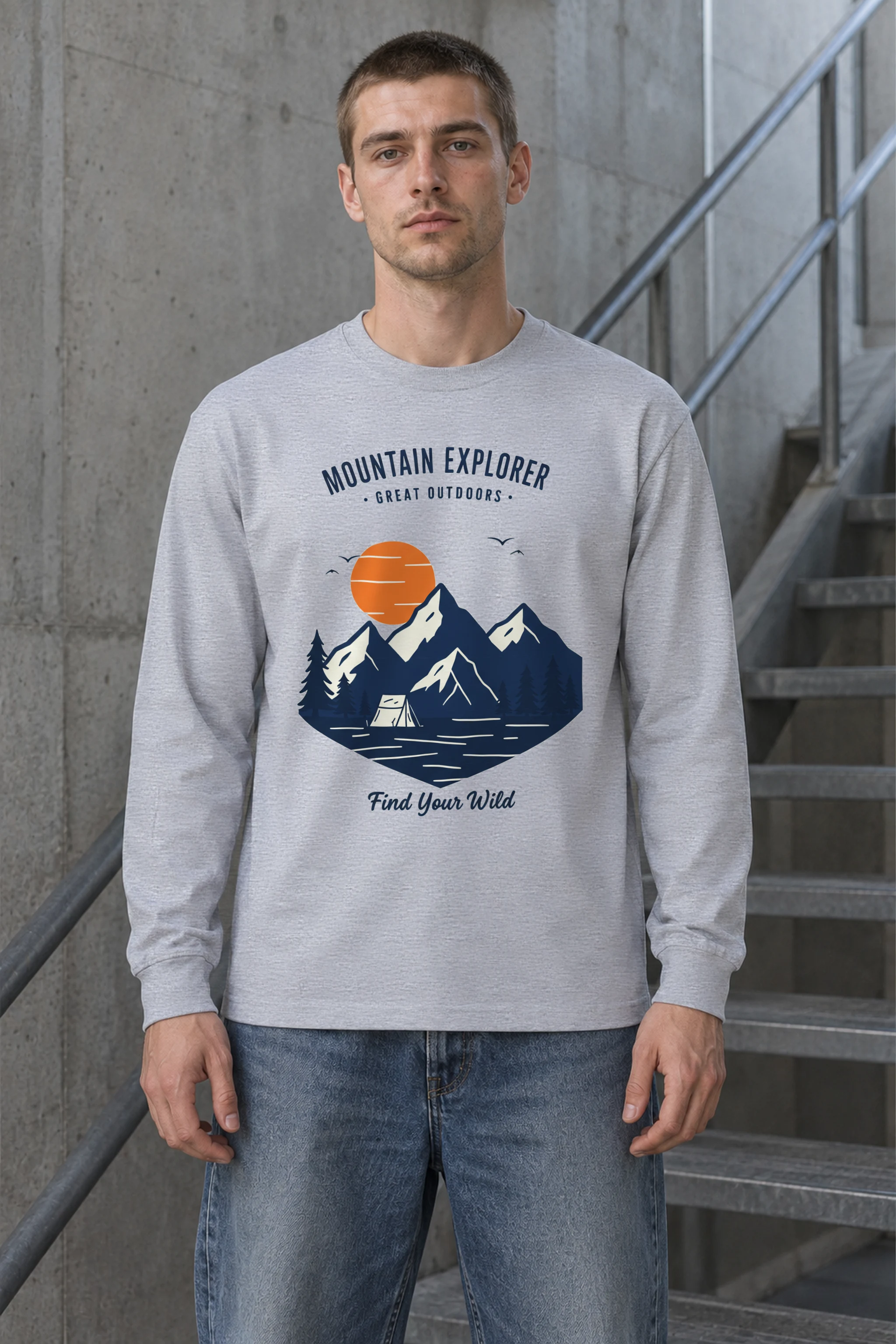 "Mountain Explorer" Unisex Longsleeve T-shirt