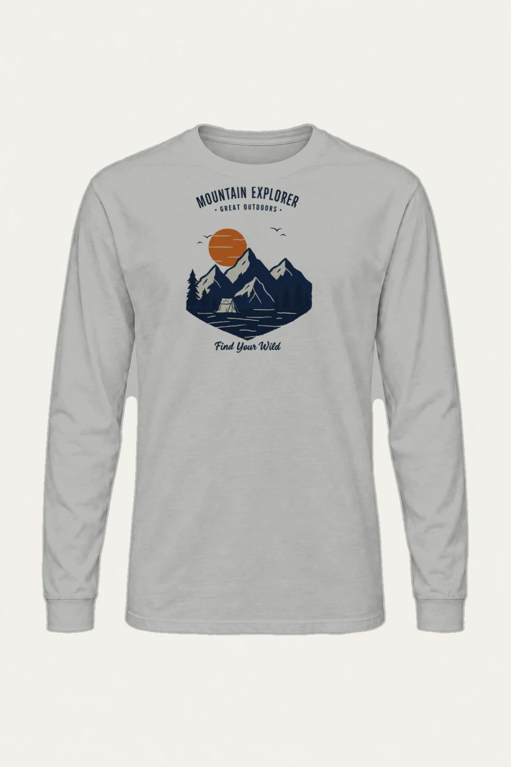 "Mountain Explorer" Unisex Longsleeve T-shirt | Gildan 2400