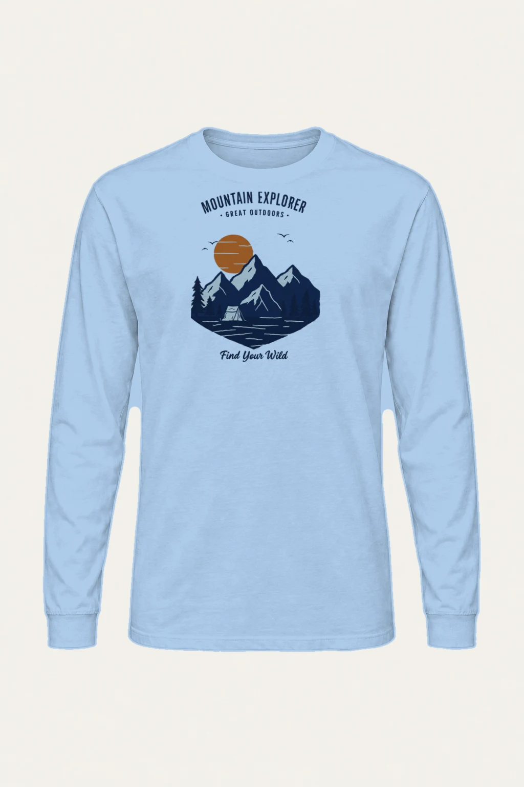 "Mountain Explorer" Unisex Longsleeve T-shirt | Gildan 2400