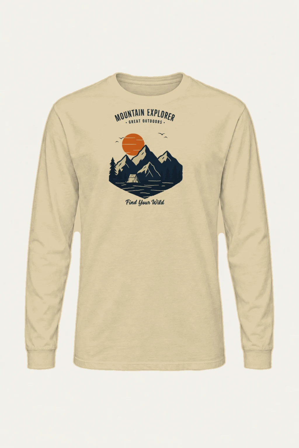 "Mountain Explorer" Unisex Longsleeve T-shirt | Gildan 2400