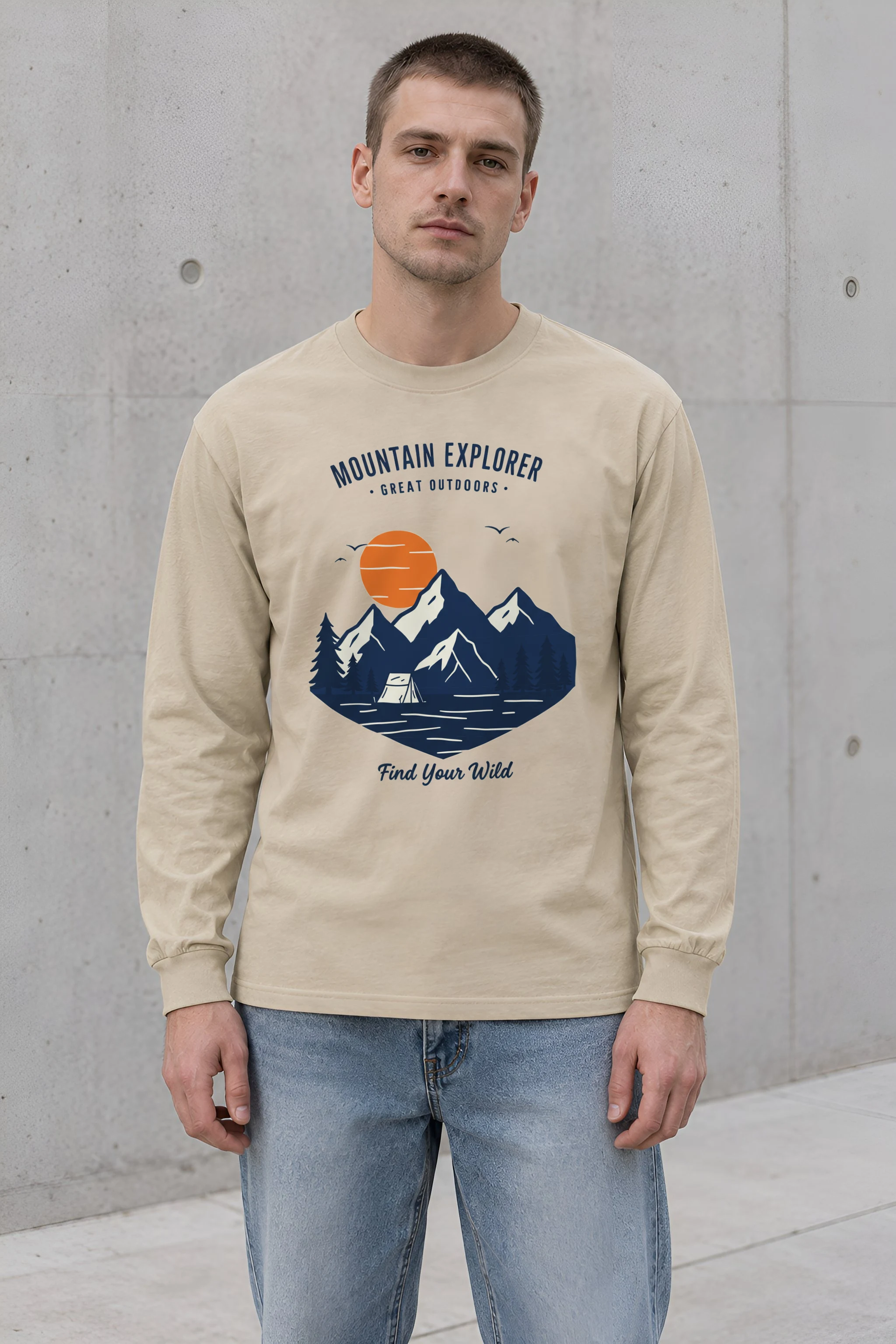 "Mountain Explorer" Unisex Longsleeve T-shirt