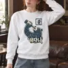 "Mountain Label Bear" Heavy Blend Unisex Crewneck Sweatshirt