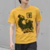 "Mountain Label Bear" Heavyweight Unisex Crewneck T-shirt | Gildan 5000