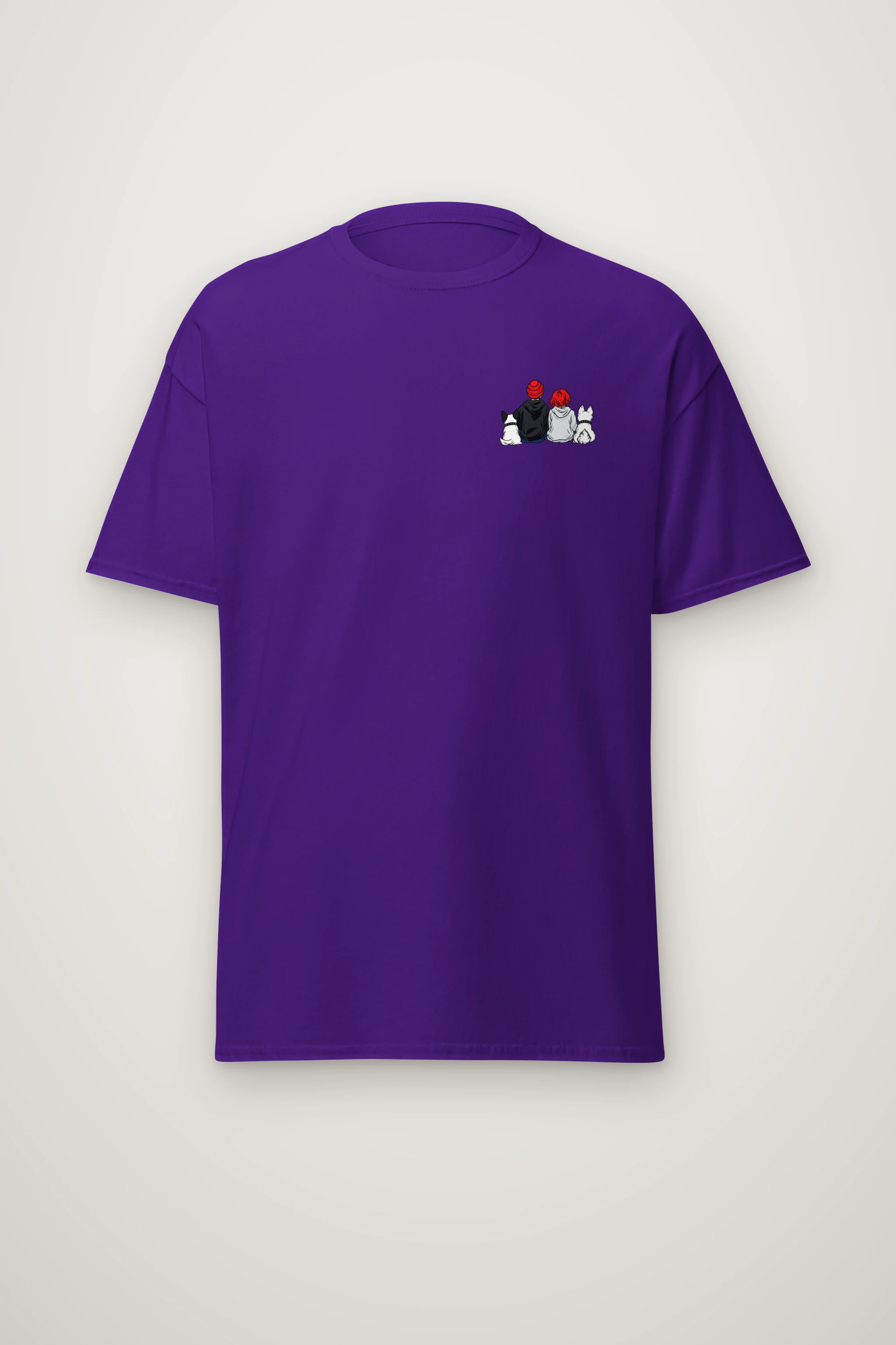 "Mountain Lake Companions" Heavyweight Unisex Crewneck T-shirt