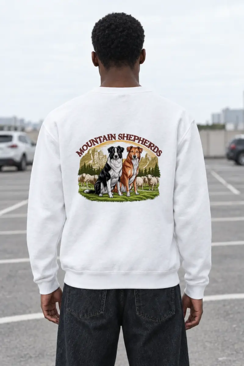 "Mountain Shepherds" Heavy Blend Unisex Crewneck Sweatshirt | Gildan 18000