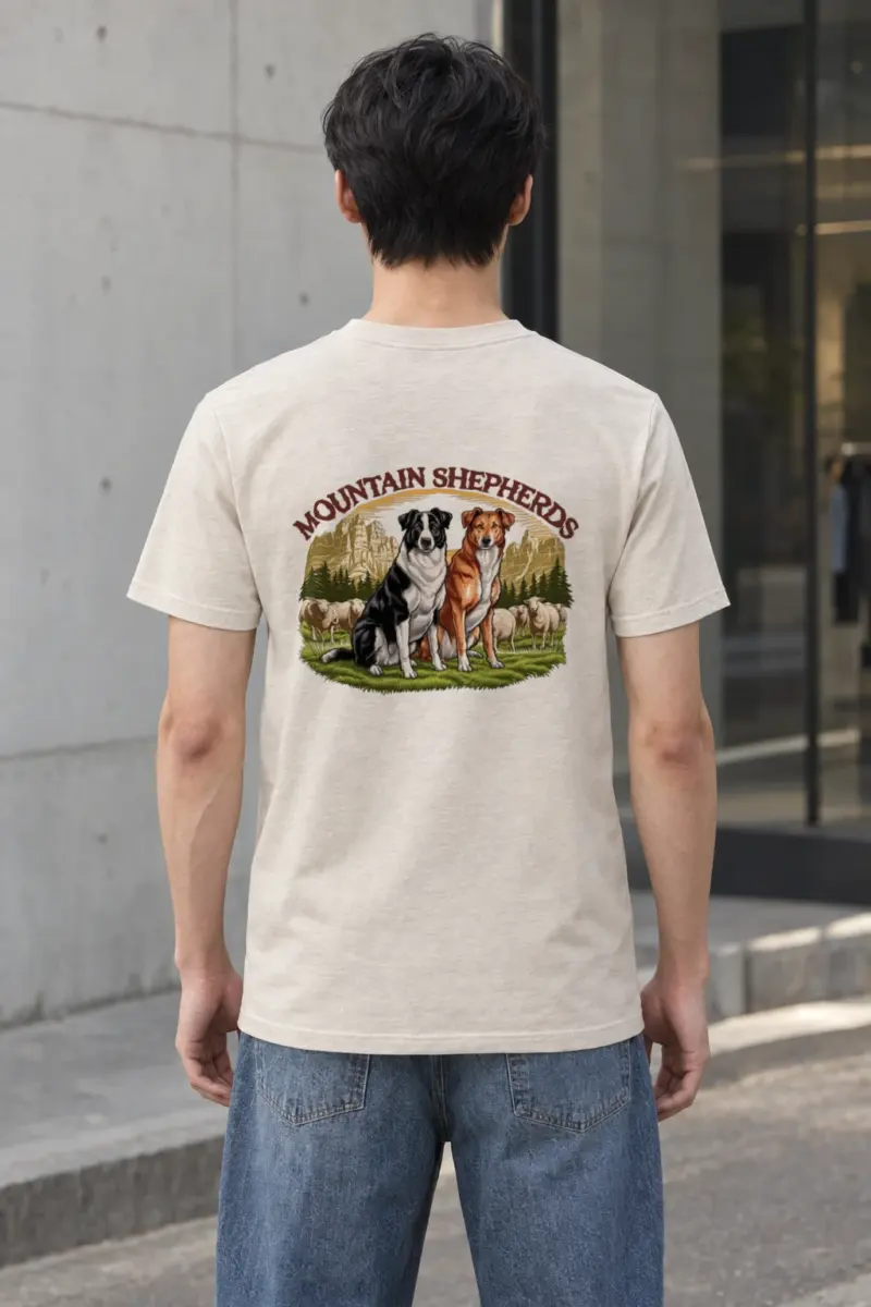"Mountain Shepherds" Heavyweight Unisex Crewneck T-shirt