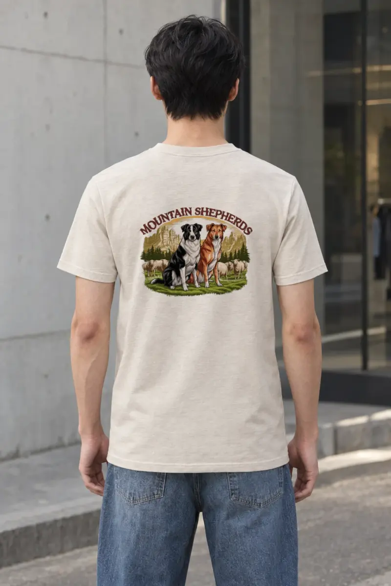 "Mountain Shepherds" Heavyweight Unisex Crewneck T-shirt