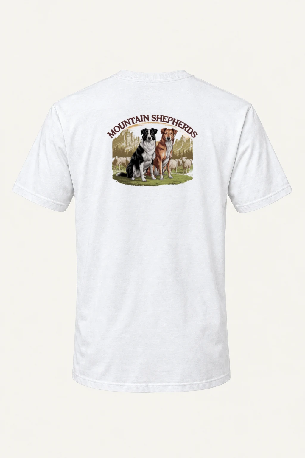 "Mountain Shepherds" Heavyweight Unisex Crewneck T-shirt | Gildan 5000