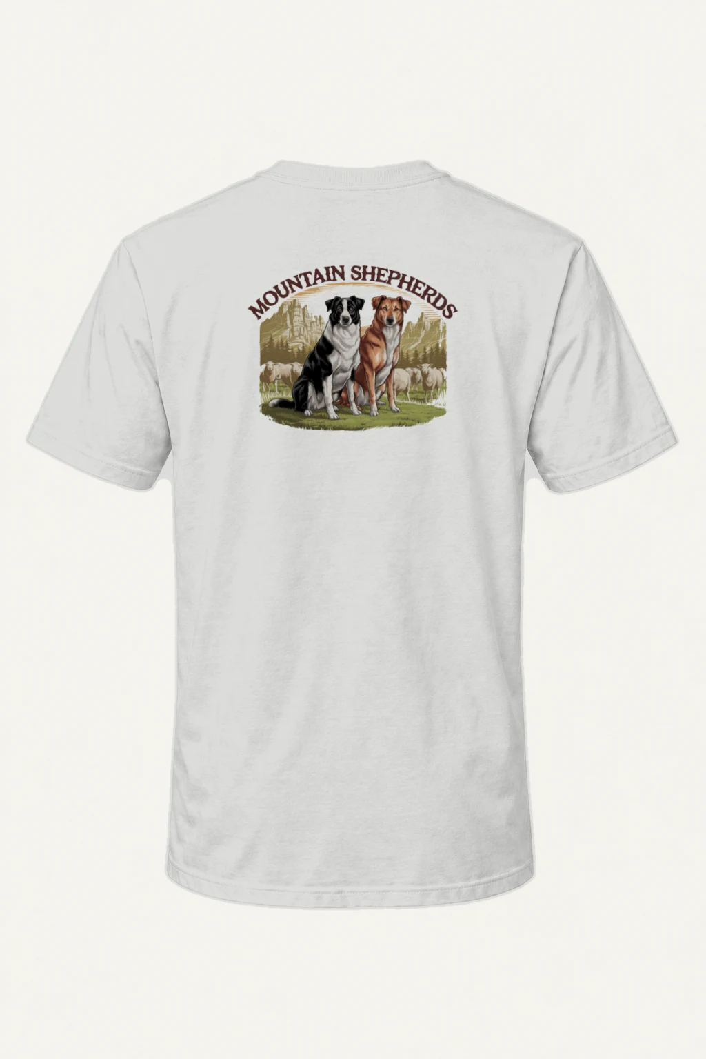 "Mountain Shepherds" Heavyweight Unisex Crewneck T-shirt | Gildan 5000