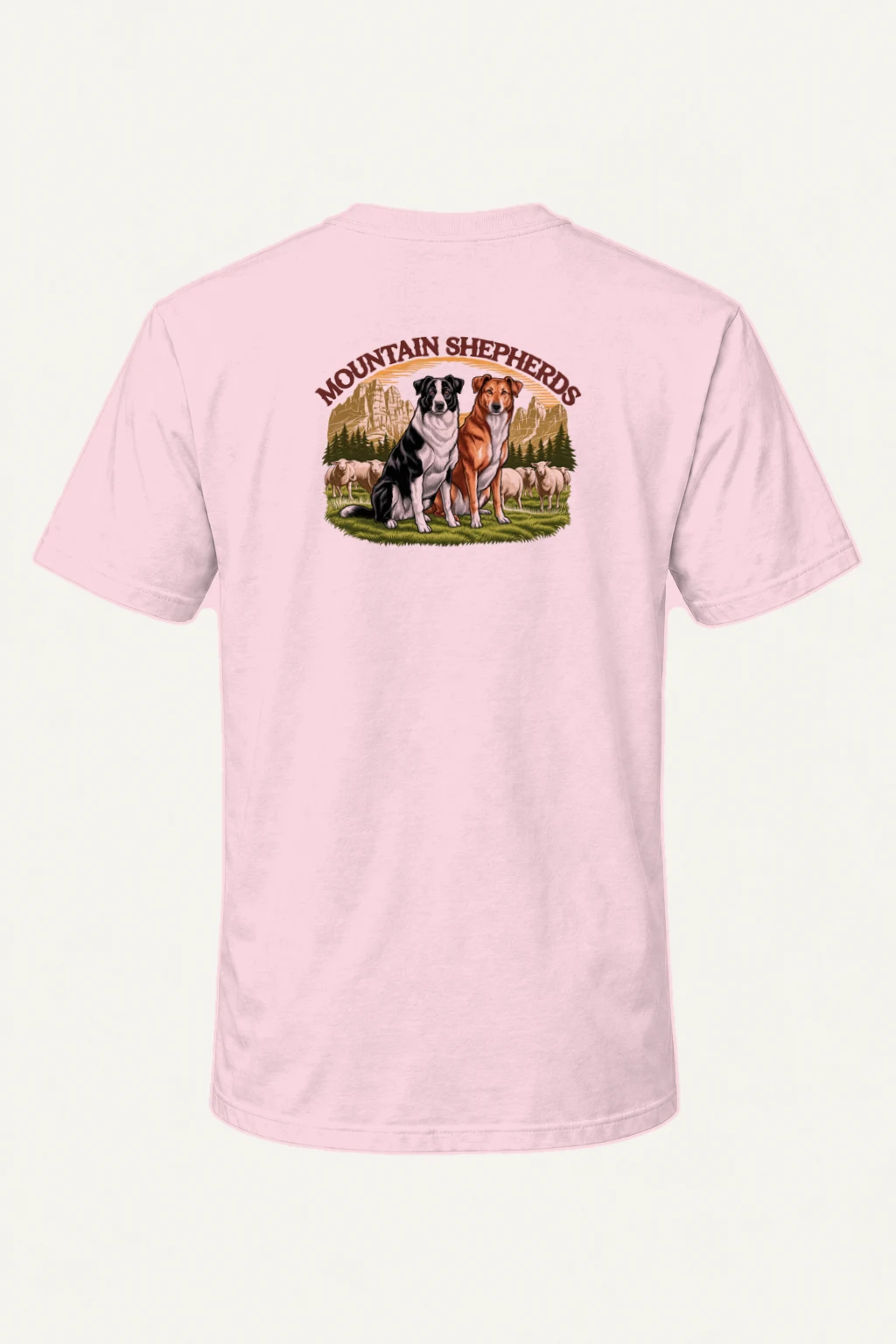 "Mountain Shepherds" Heavyweight Unisex Crewneck T-shirt | Gildan 5000