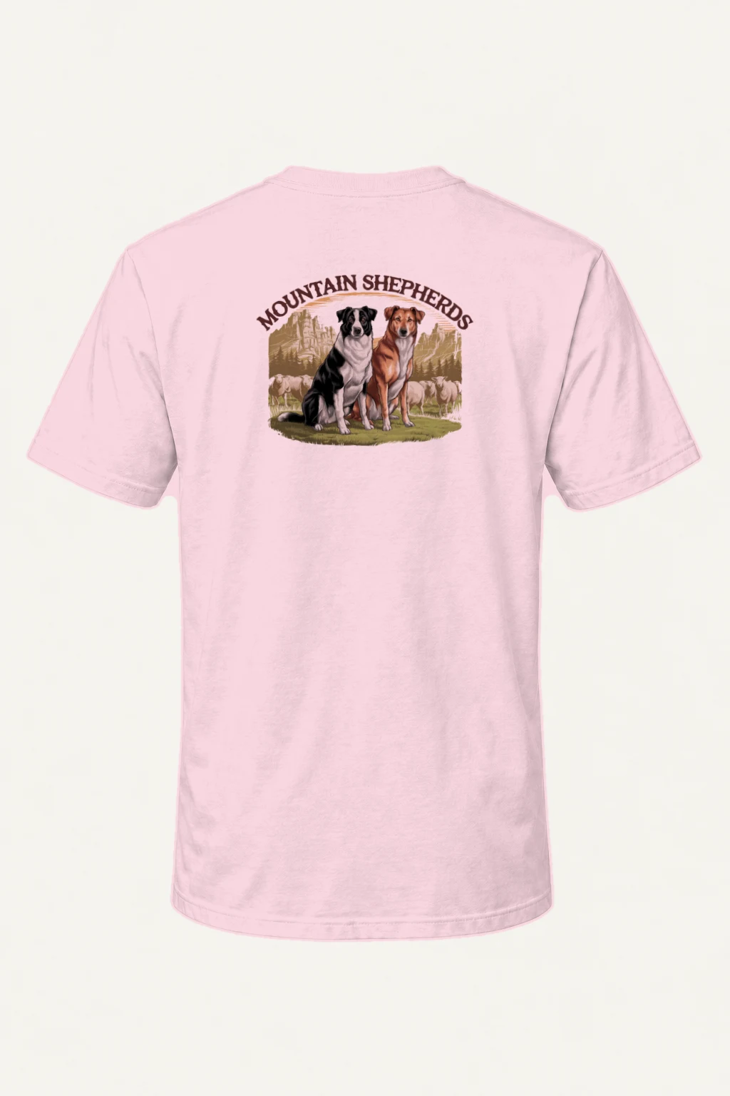 "Mountain Shepherds" Heavyweight Unisex Crewneck T-shirt | Gildan 5000